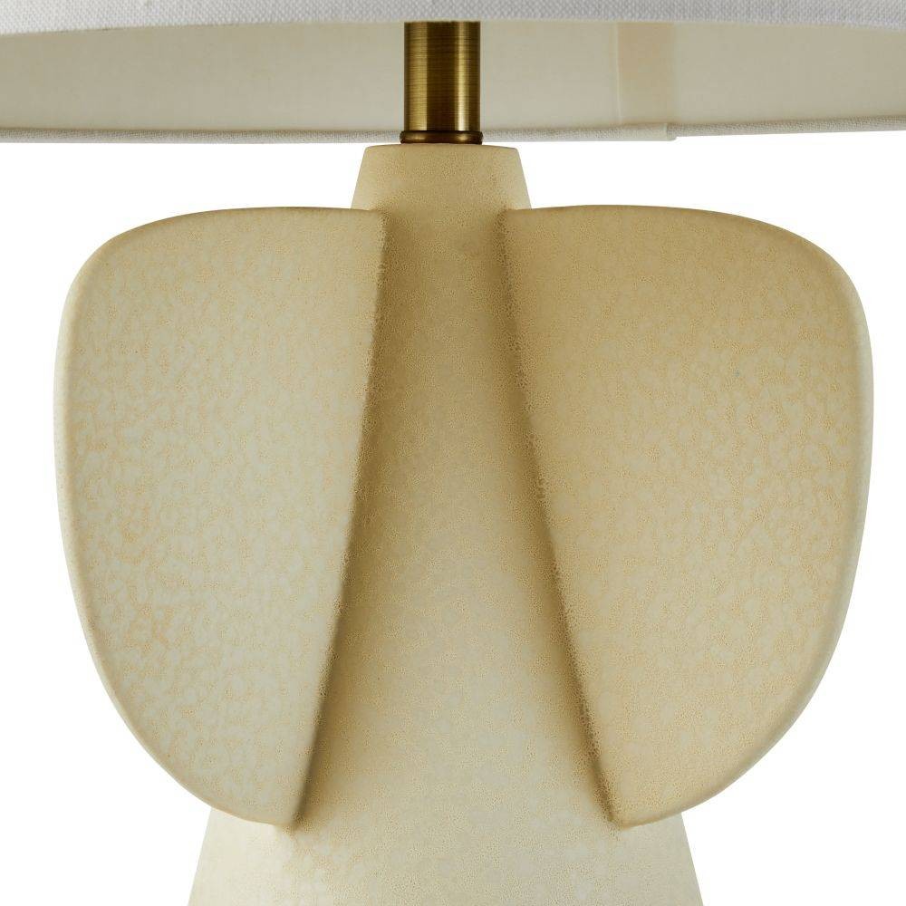 Arteriors - PTE08-486 - One Light Table Lamp - Cactus - Antique Brass/White/White
