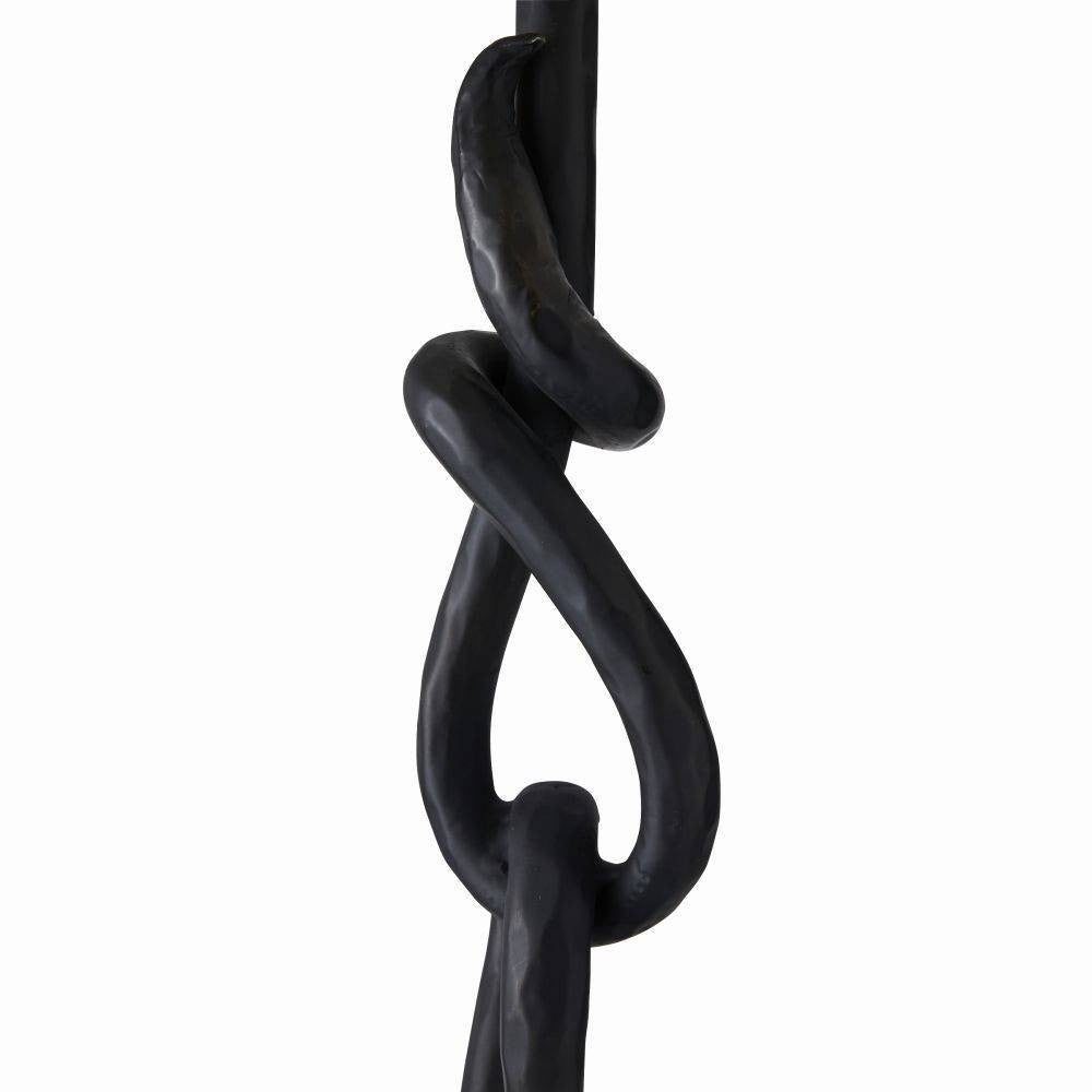 Arteriors - PTI14-SH042 - One Light Table Lamp - Dutton - Blackened Iron/White/White