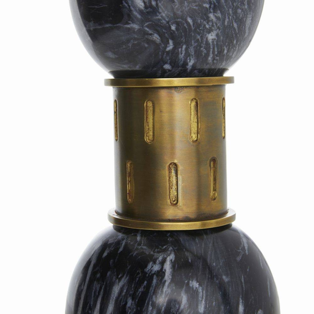 Arteriors - PTI15-229 - One Light Table Lamp - Dalton - Black/Antique Brass/Off-White/Off-White