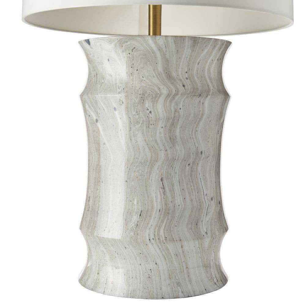 Arteriors - PTS13-SH037 - One Light Table Lamp - Destin - Moon Storm/Antique Brass/Off-White/Off-White