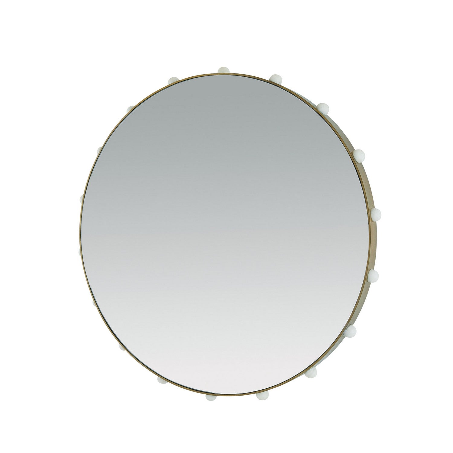 Arteriors - WMI40 - Mirror - Estera - Antique Brass/White/Plain