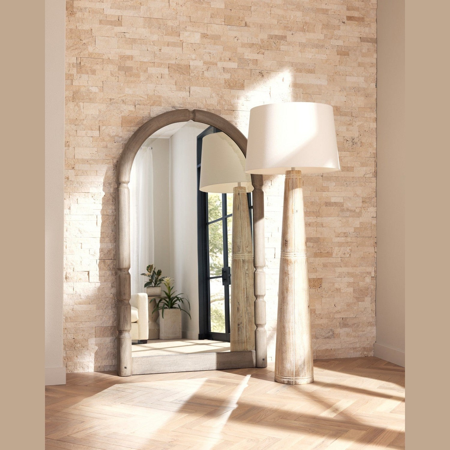 Arteriors - WMI55 - Floor Mirror - Charleston - Smoke/Bronze/Antique