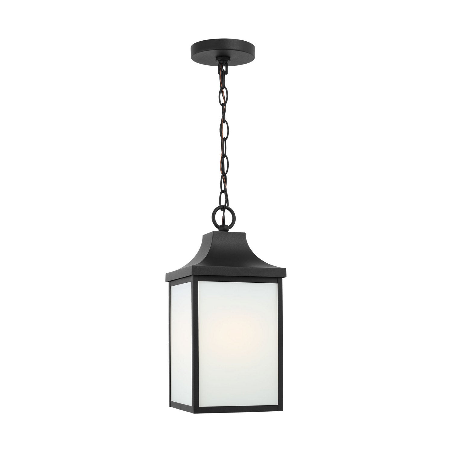 Generation Lighting - GLO1041EN3/TXB - One Light Pendant - Saybrook - Textured Black