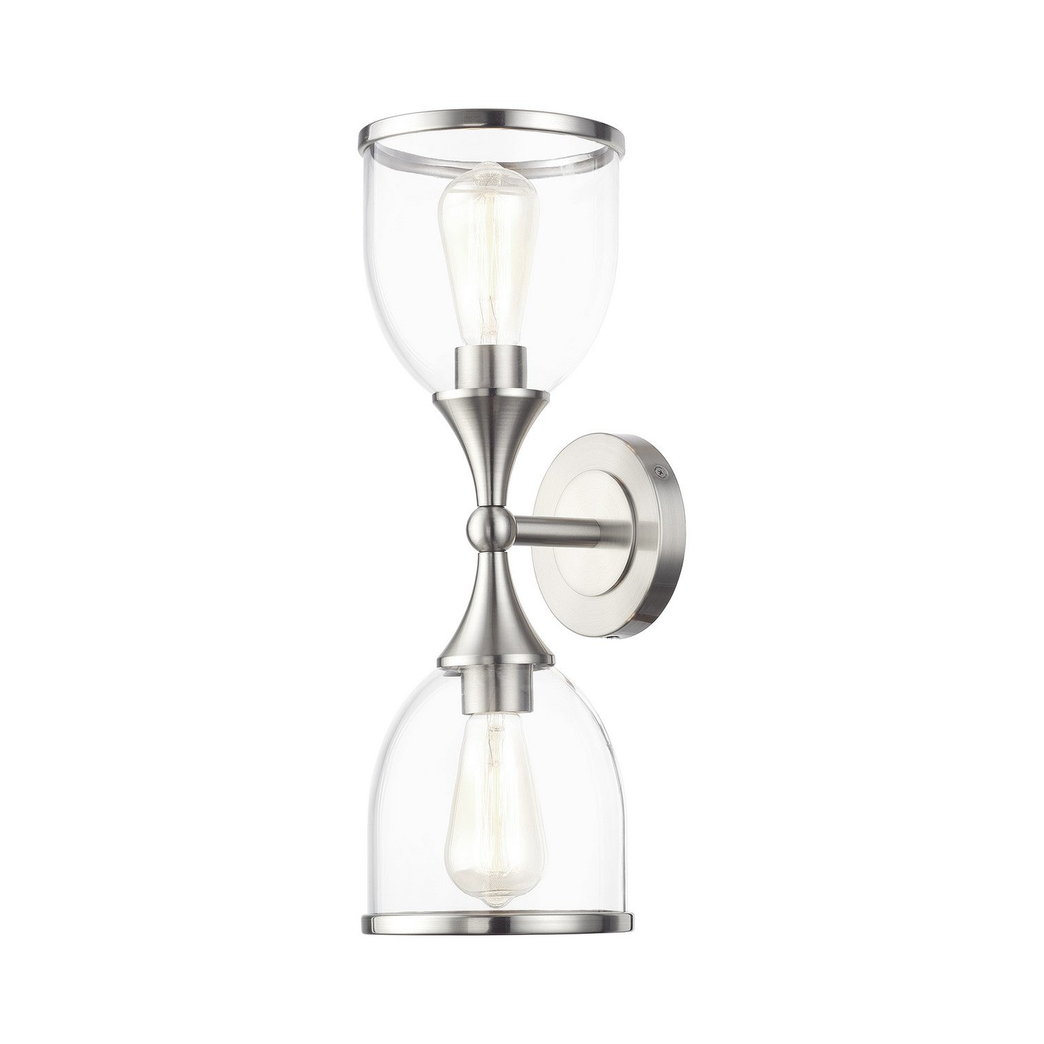 Livex Lighting - 14132-91 - Two Light Vanity Sconce - Ashridge - Brushed Nickel