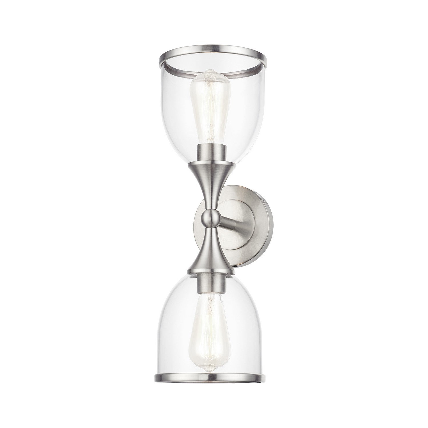 Livex Lighting - 14132-91 - Two Light Vanity Sconce - Ashridge - Brushed Nickel