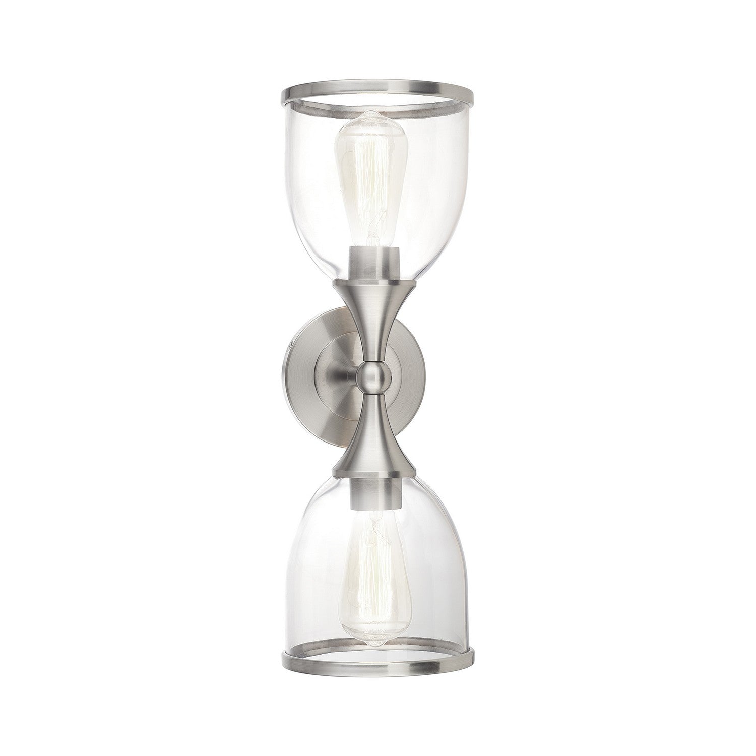 Livex Lighting - 14132-91 - Two Light Vanity Sconce - Ashridge - Brushed Nickel