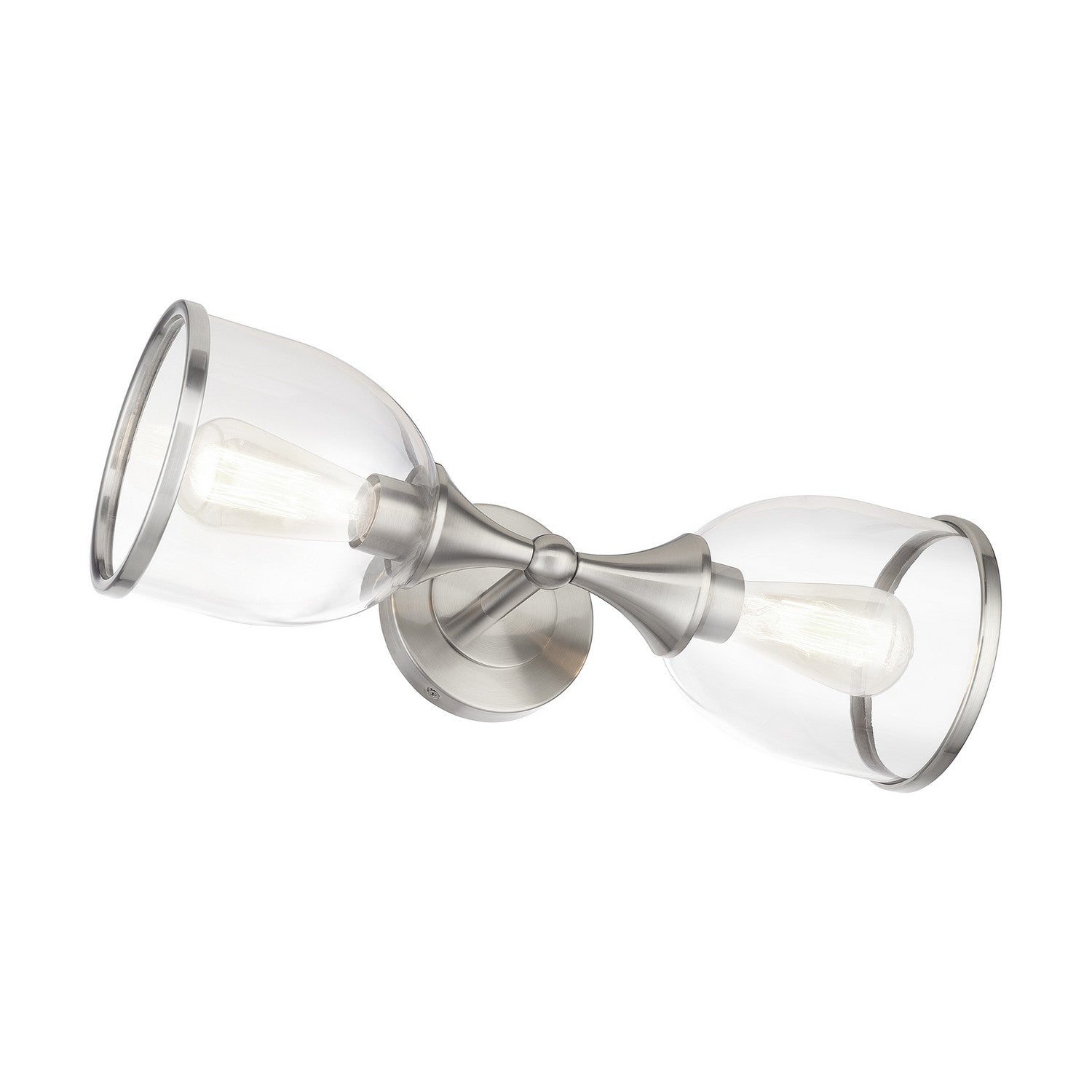 Livex Lighting - 14132-91 - Two Light Vanity Sconce - Ashridge - Brushed Nickel
