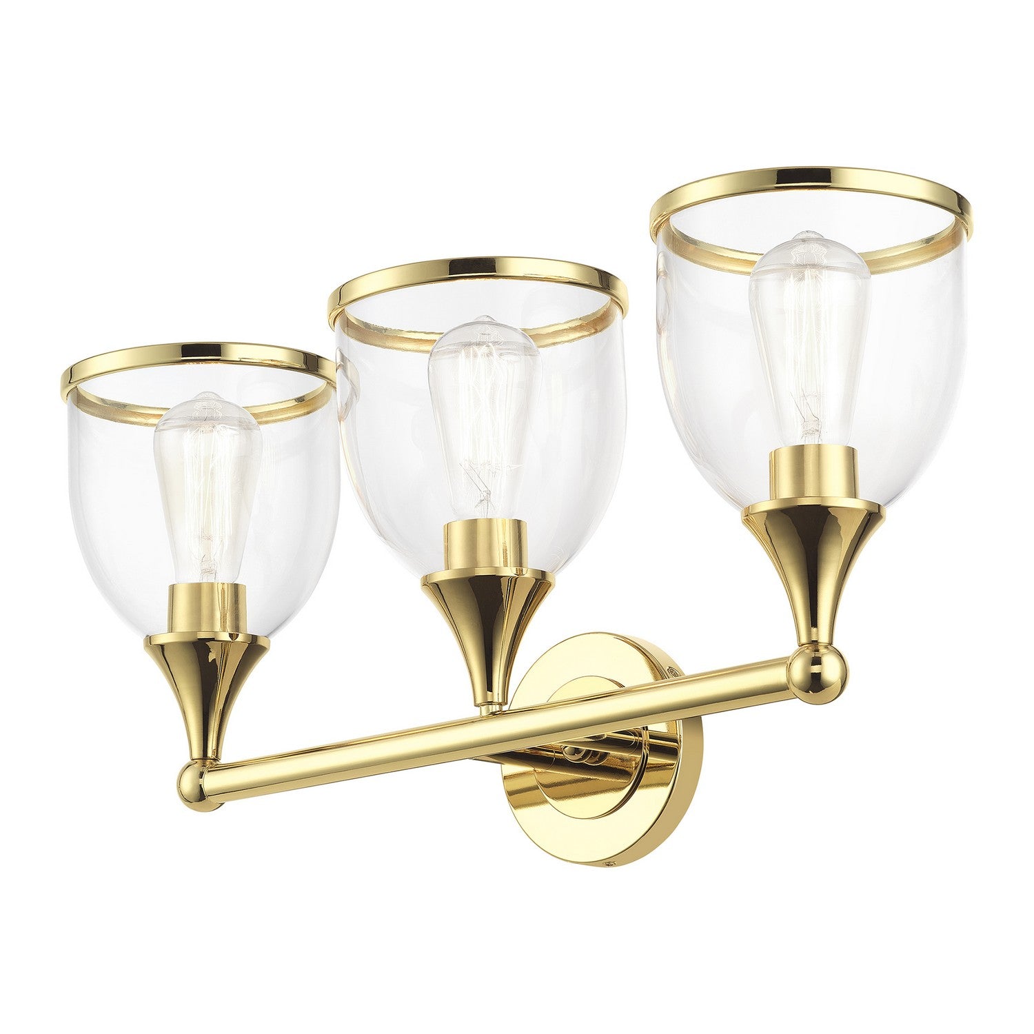 Livex Lighting - 14133-02 - Three Light Vanity Sconce - Ashridge - Polished Brass