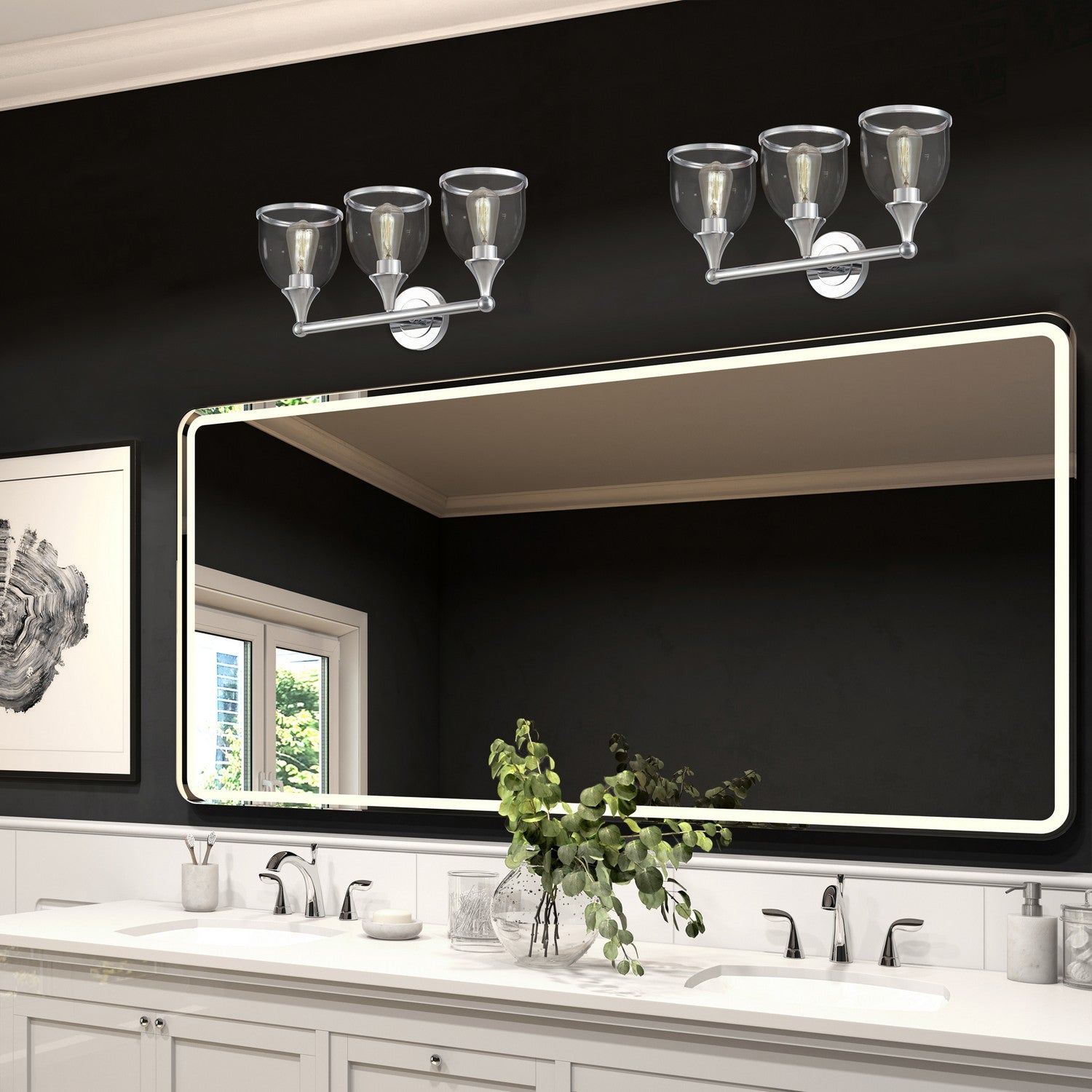 Livex Lighting - 14133-05 - Three Light Vanity Sconce - Ashridge - Polished Chrome