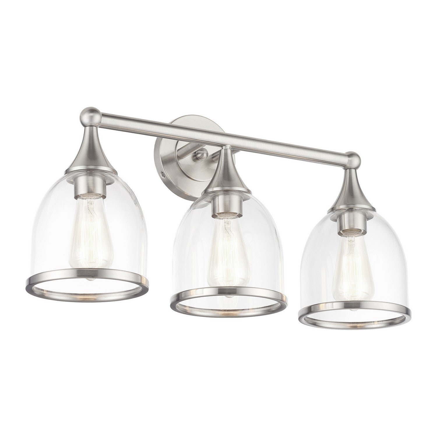 Livex Lighting - 14133-91 - Three Light Vanity Sconce - Ashridge - Brushed Nickel