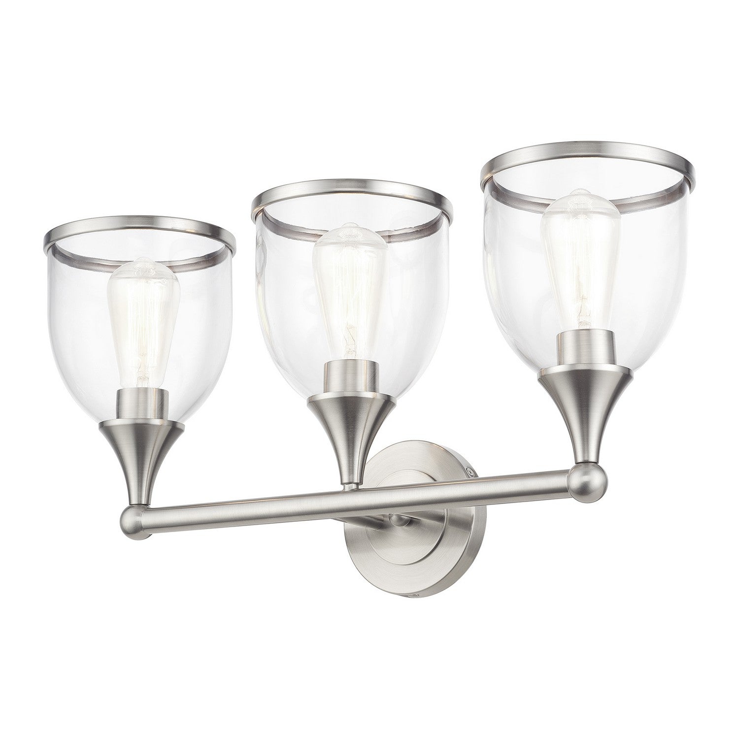 Livex Lighting - 14133-91 - Three Light Vanity Sconce - Ashridge - Brushed Nickel