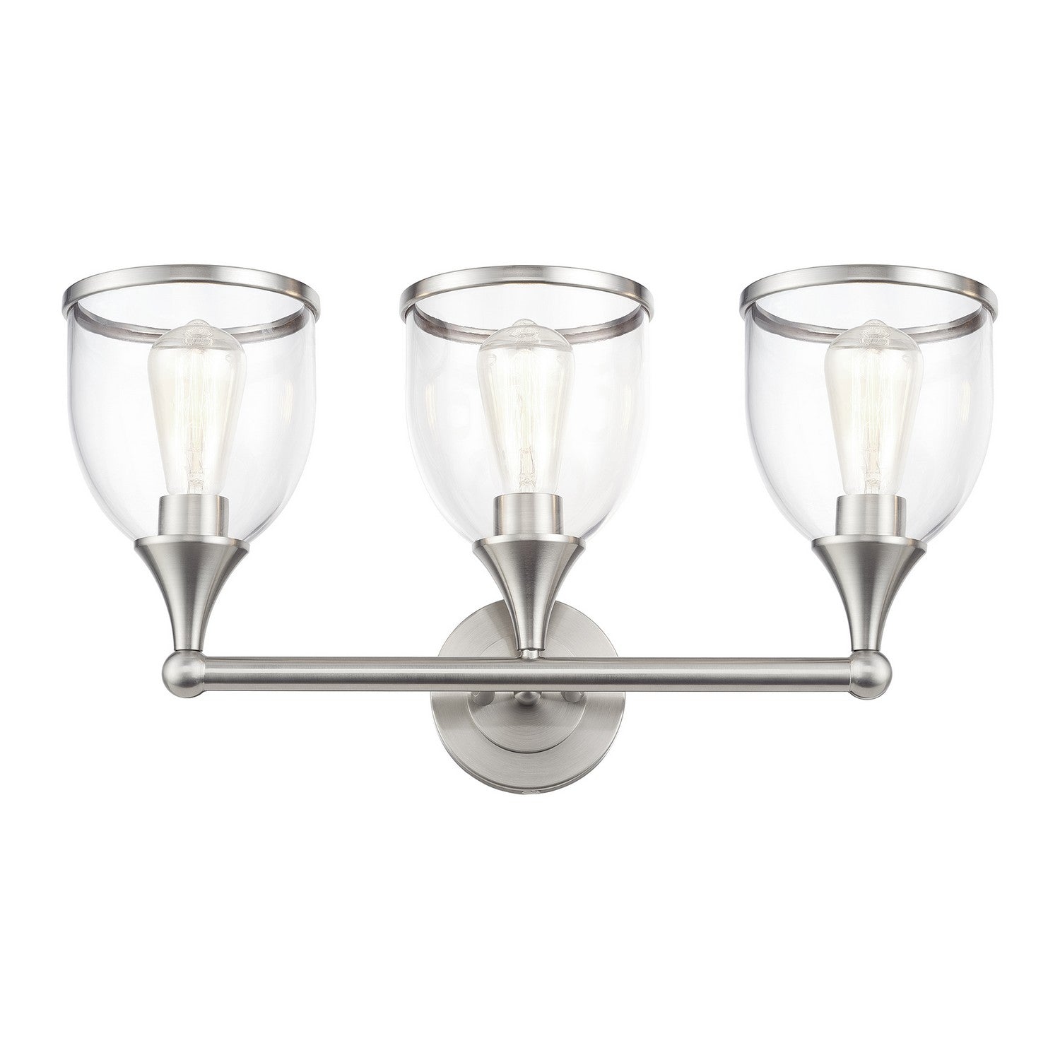 Livex Lighting - 14133-91 - Three Light Vanity Sconce - Ashridge - Brushed Nickel