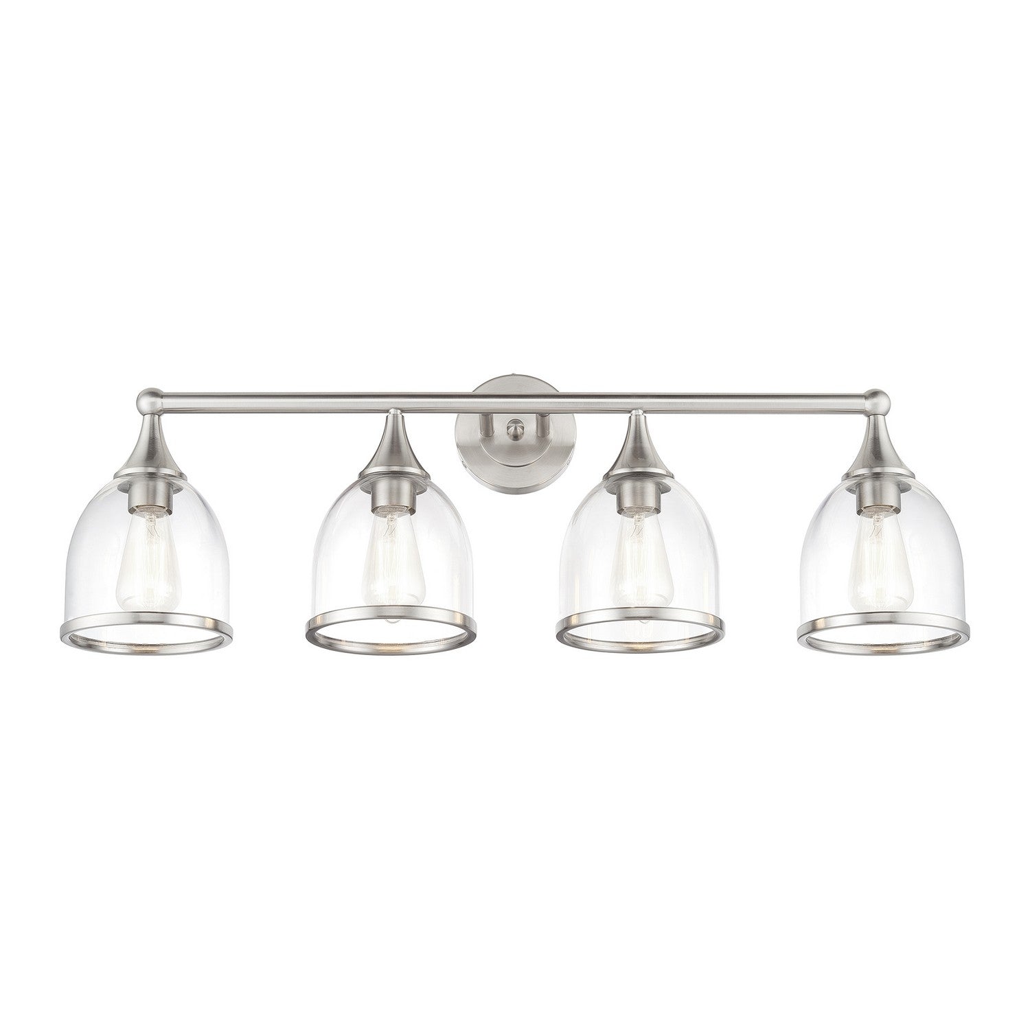 Livex Lighting - 14134-91 - Four Light Vanity Sconce - Ashridge - Brushed Nickel