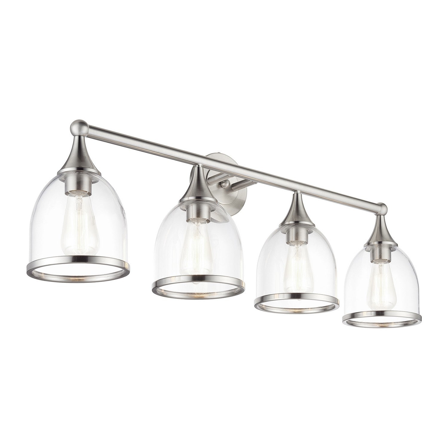 Livex Lighting - 14134-91 - Four Light Vanity Sconce - Ashridge - Brushed Nickel