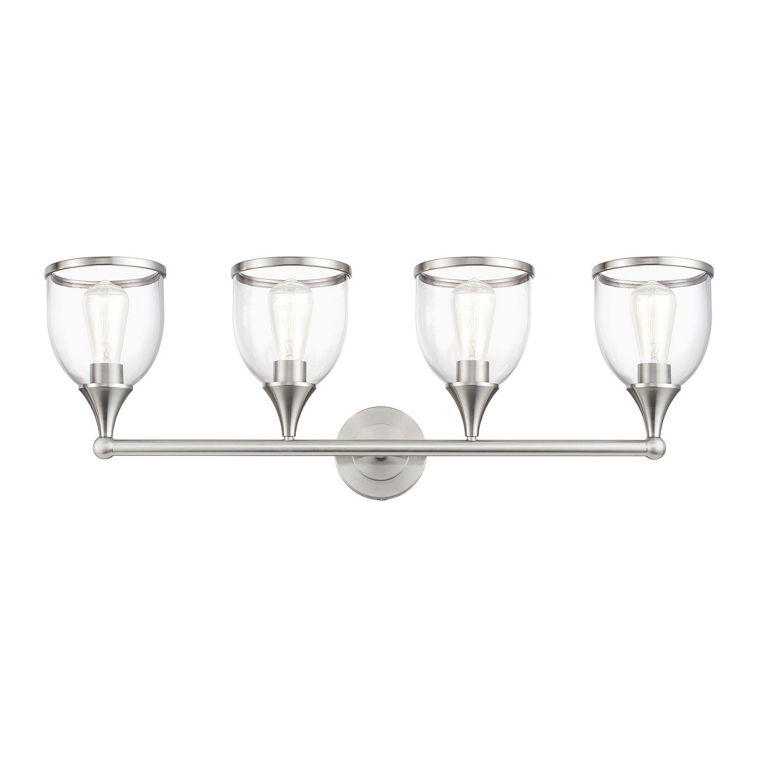 Livex Lighting - 14134-91 - Four Light Vanity Sconce - Ashridge - Brushed Nickel