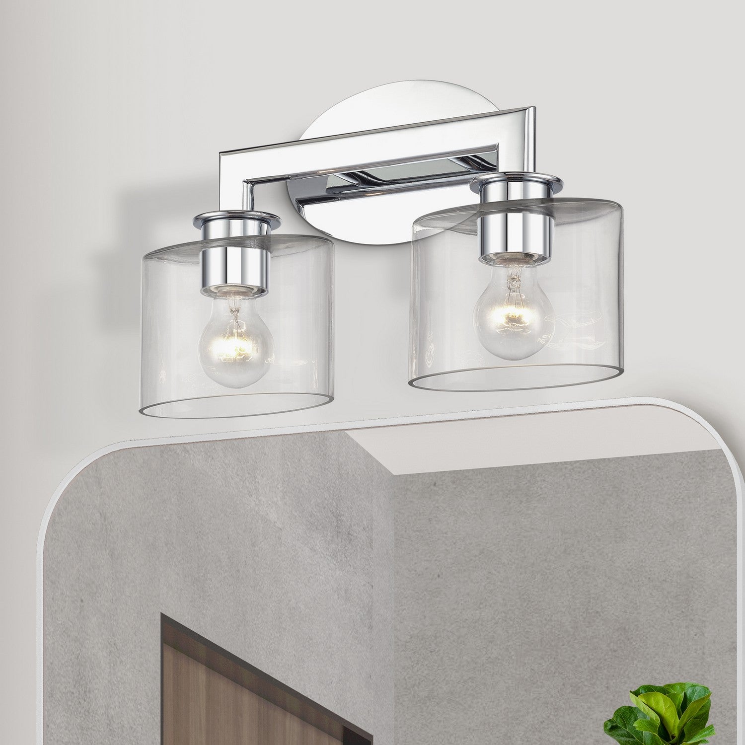 Livex Lighting - 17912-05 - Two Light Vanity Sconce - Bernardino - Polished Chrome