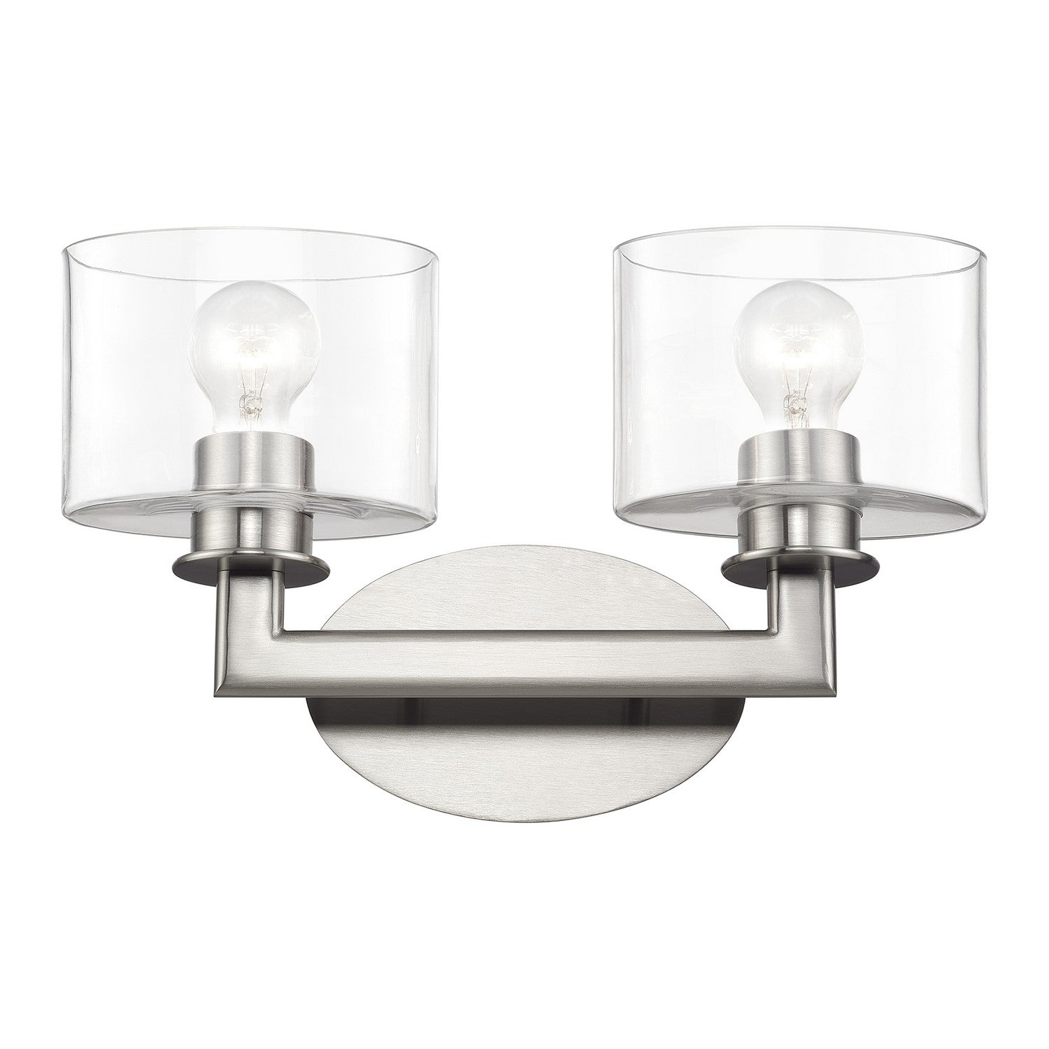 Livex Lighting - 17912-91 - Two Light Vanity Sconce - Bernardino - Brushed Nickel