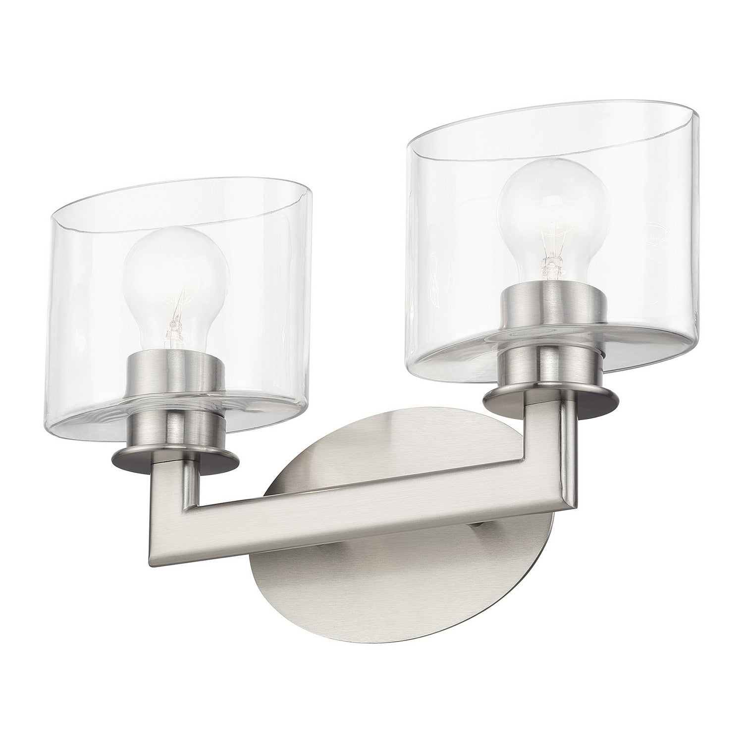 Livex Lighting - 17912-91 - Two Light Vanity Sconce - Bernardino - Brushed Nickel