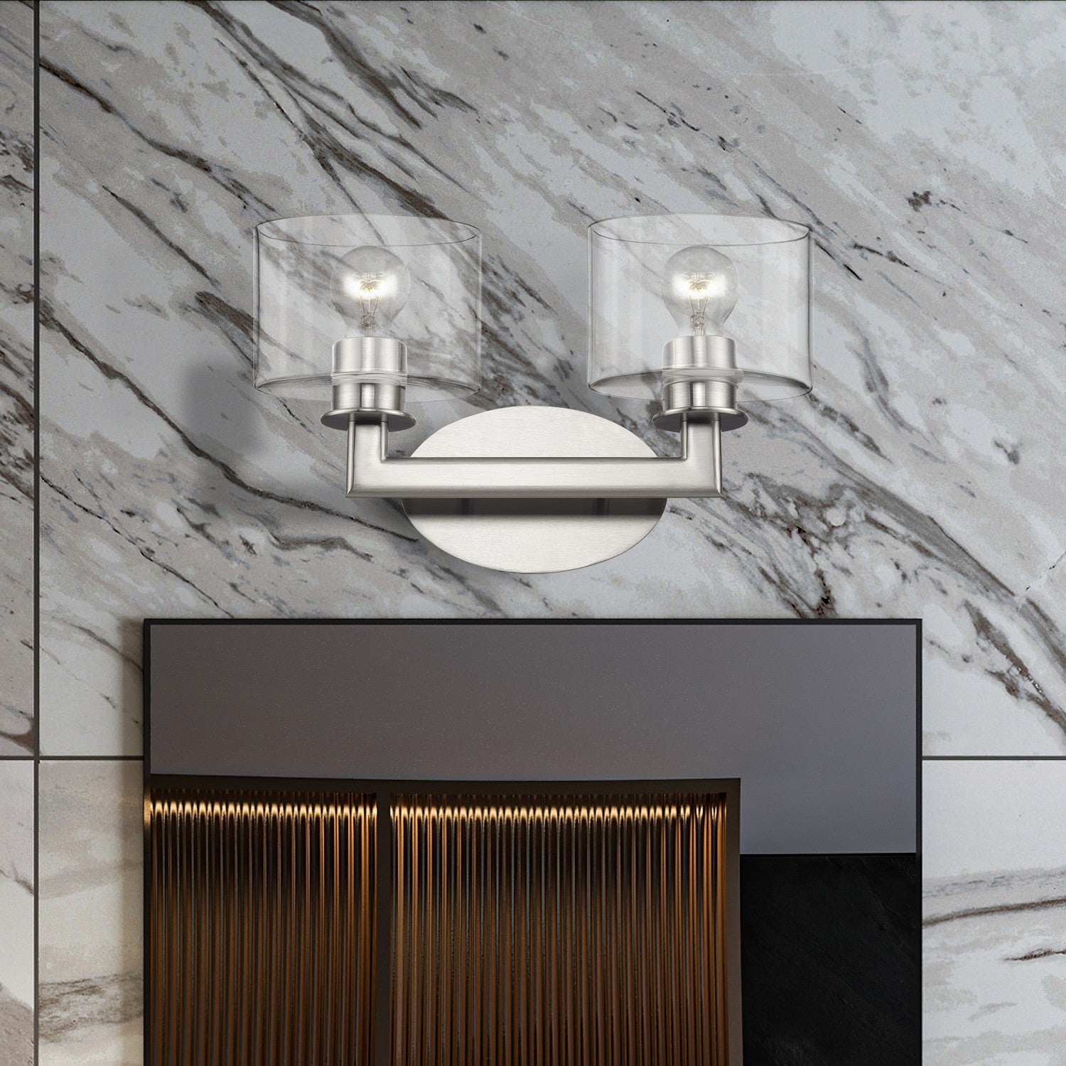 Livex Lighting - 17912-91 - Two Light Vanity Sconce - Bernardino - Brushed Nickel