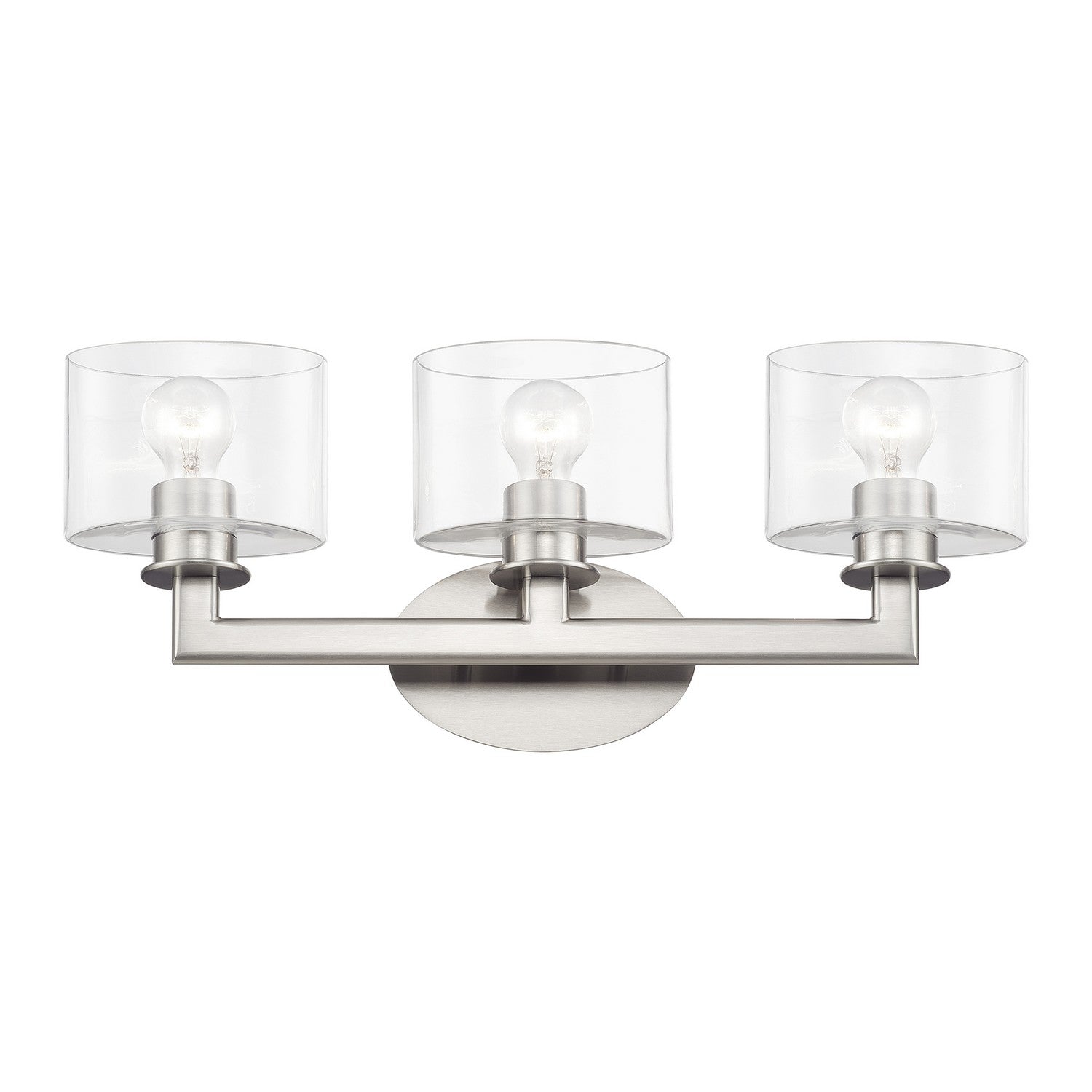 Livex Lighting - 17913-91 - Three Light Vanity Sconce - Bernardino - Brushed Nickel