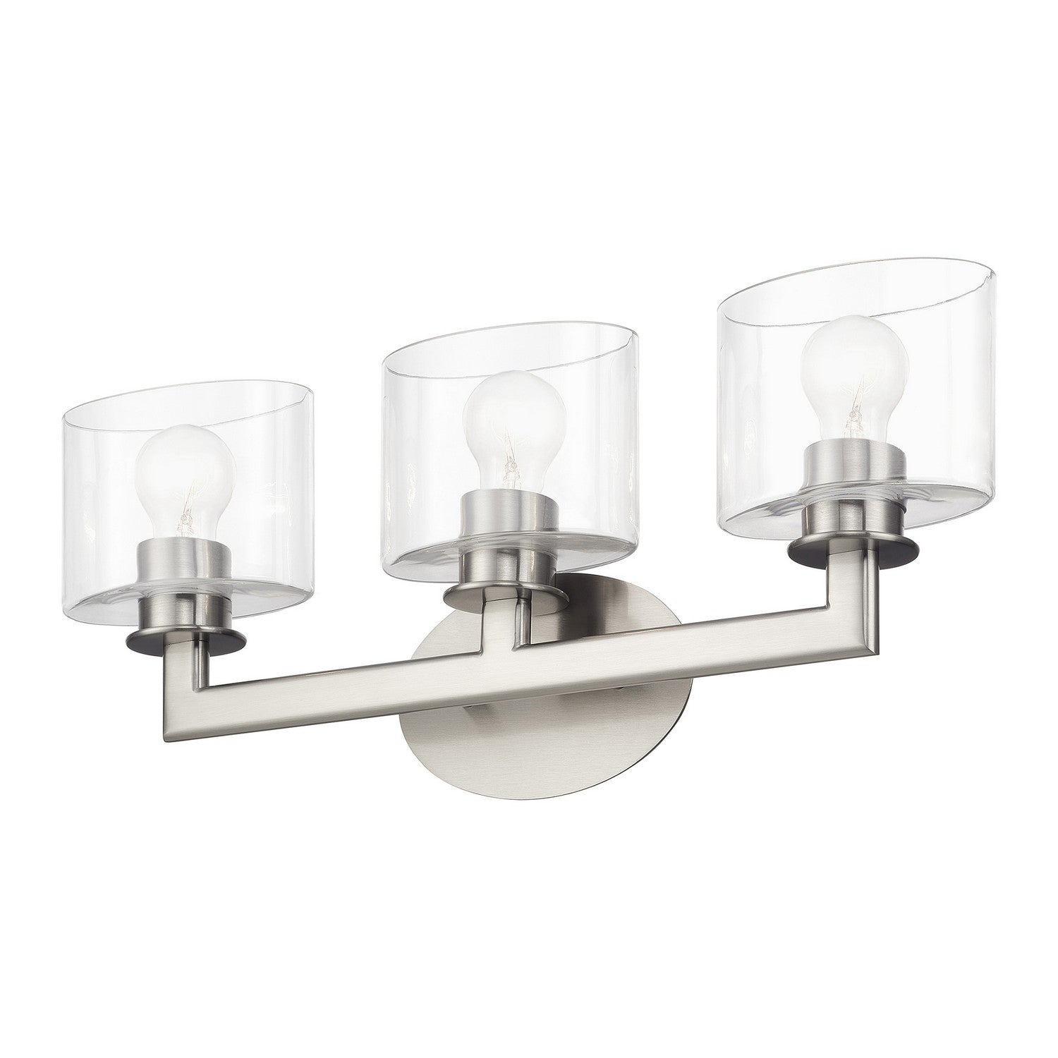 Livex Lighting - 17913-91 - Three Light Vanity Sconce - Bernardino - Brushed Nickel