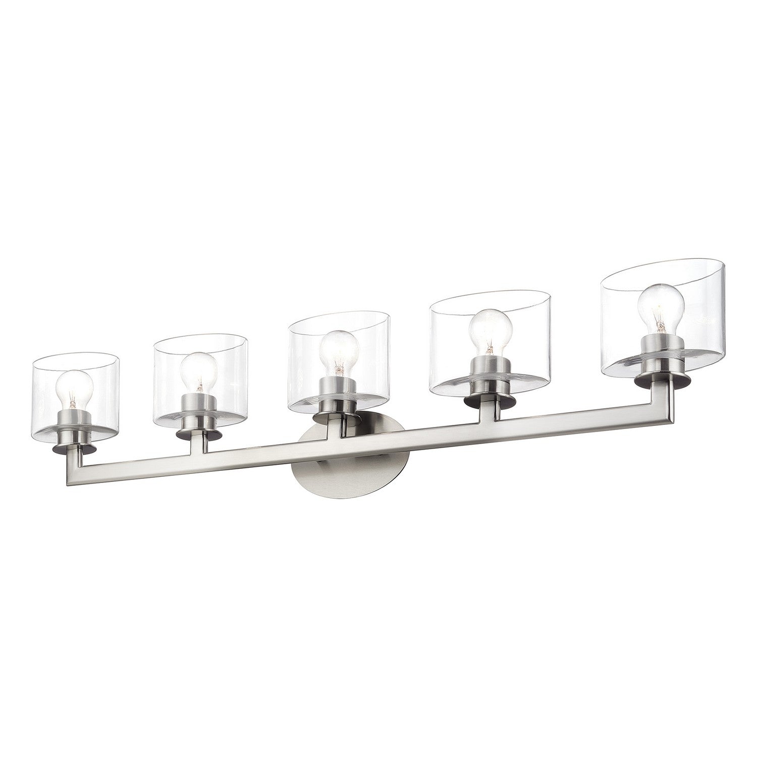Livex Lighting - 17915-91 - Five Light Vanity Sconce - Bernardino - Brushed Nickel
