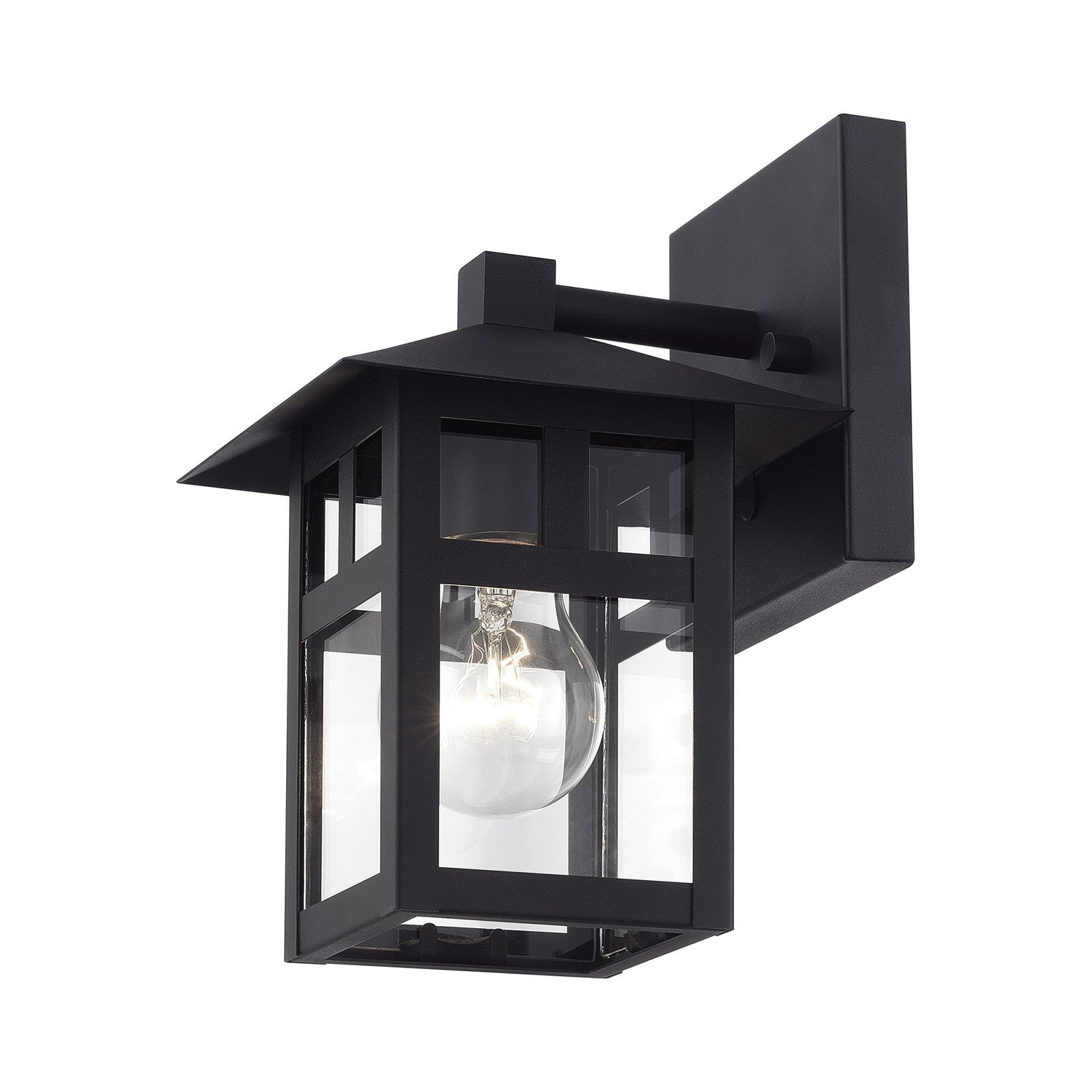 Livex Lighting - 21321-14 - One Light Outdoor Wall Lantern - Crestlake - Textured Black