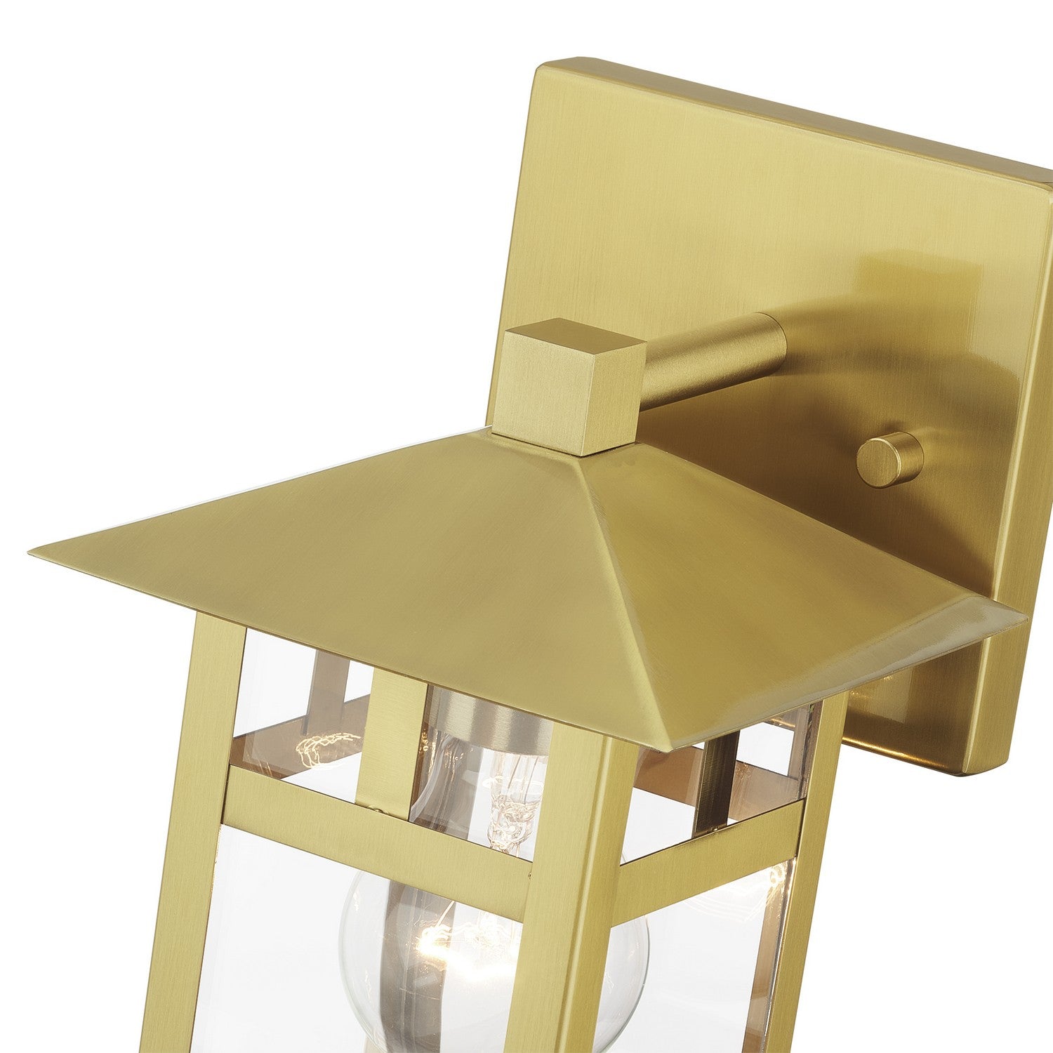 Livex Lighting - 21321-32 - One Light Outdoor Wall Lantern - Crestlake - Satin Gold