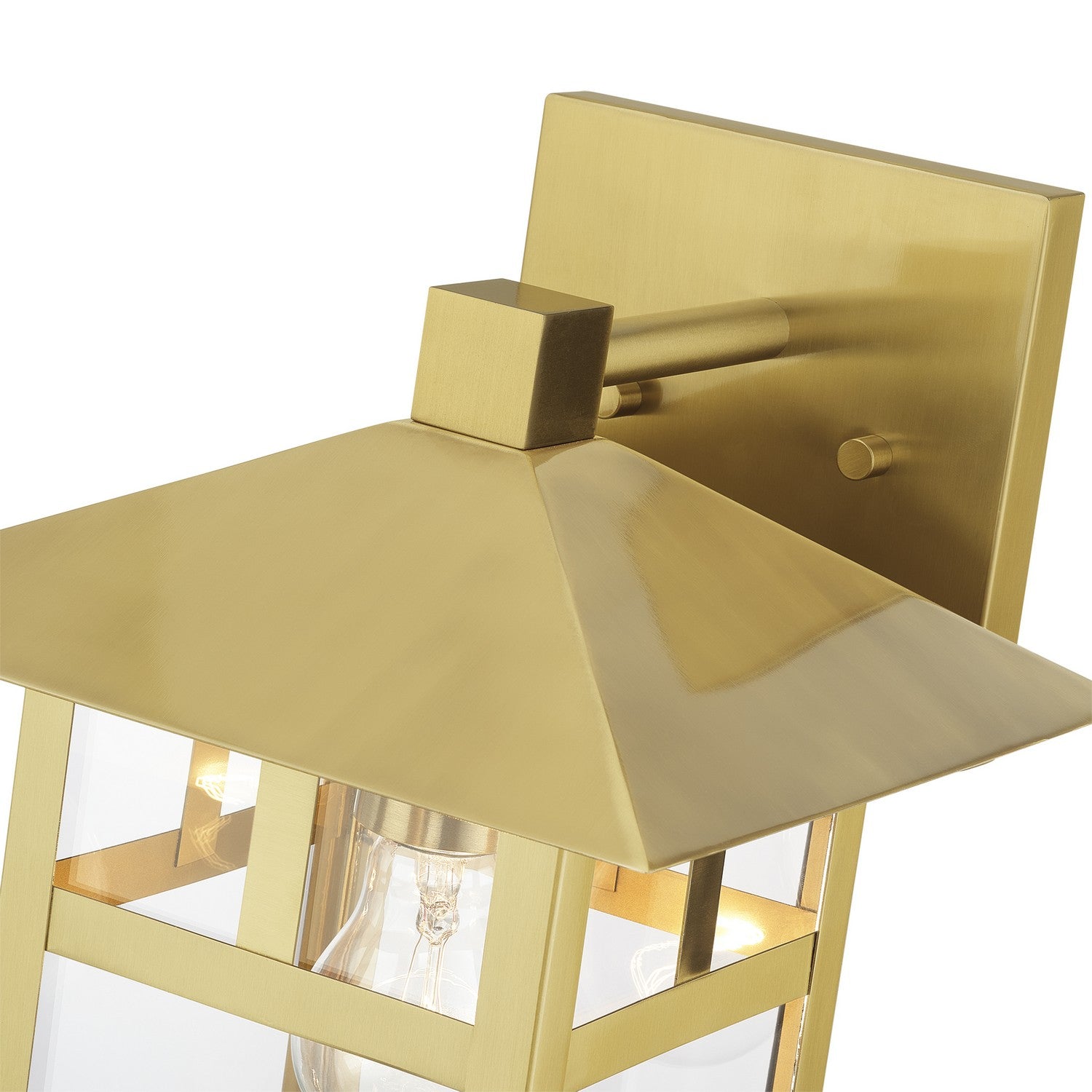 Livex Lighting - 21323-32 - One Light Outdoor Wall Lantern - Crestlake - Satin Gold