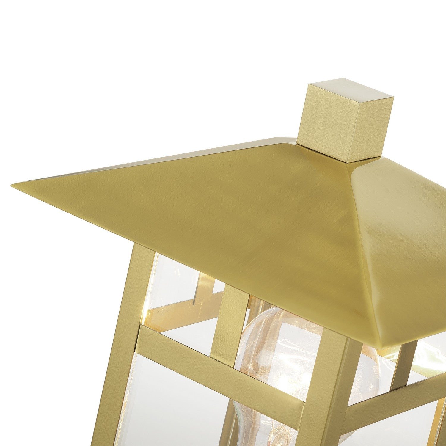 Livex Lighting - 21324-32 - One Light Outdoor Post Top Lantern - Crestlake - Satin Gold