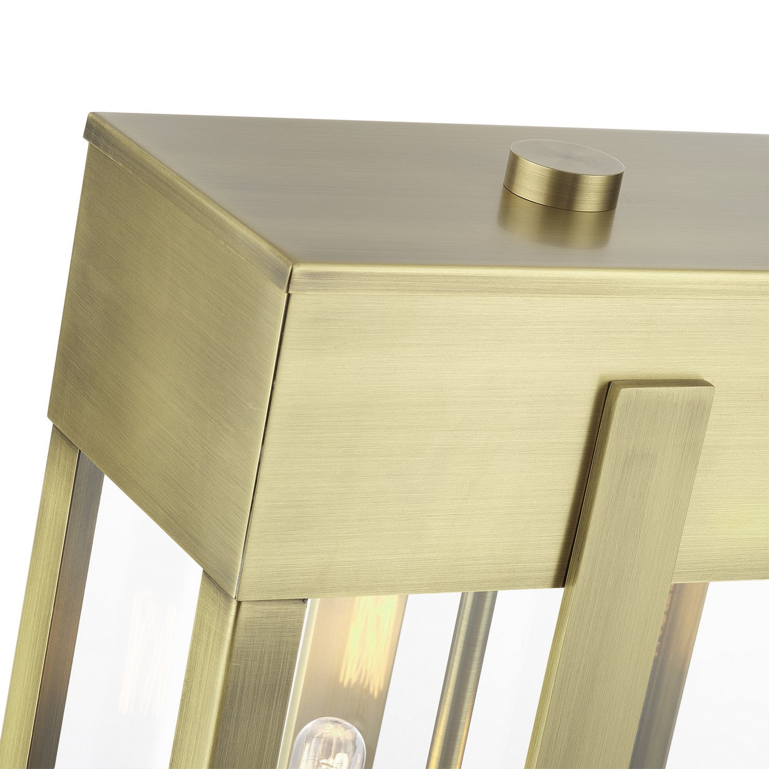 Livex Lighting - 28964-01 - Two Light Outdoor Post Top Lantern - Berksford - Antique Brass