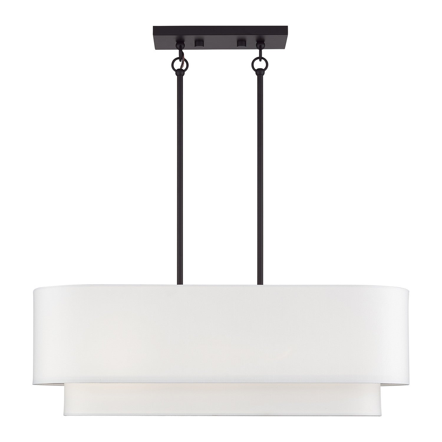 Livex Lighting - 41085-07 - Three Light Linear Chandelier - Manorwood - Bronze