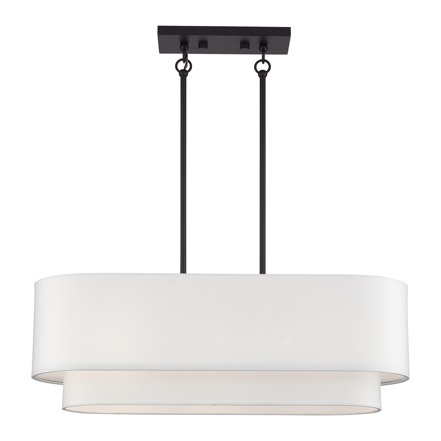Livex Lighting - 41085-07 - Three Light Linear Chandelier - Manorwood - Bronze