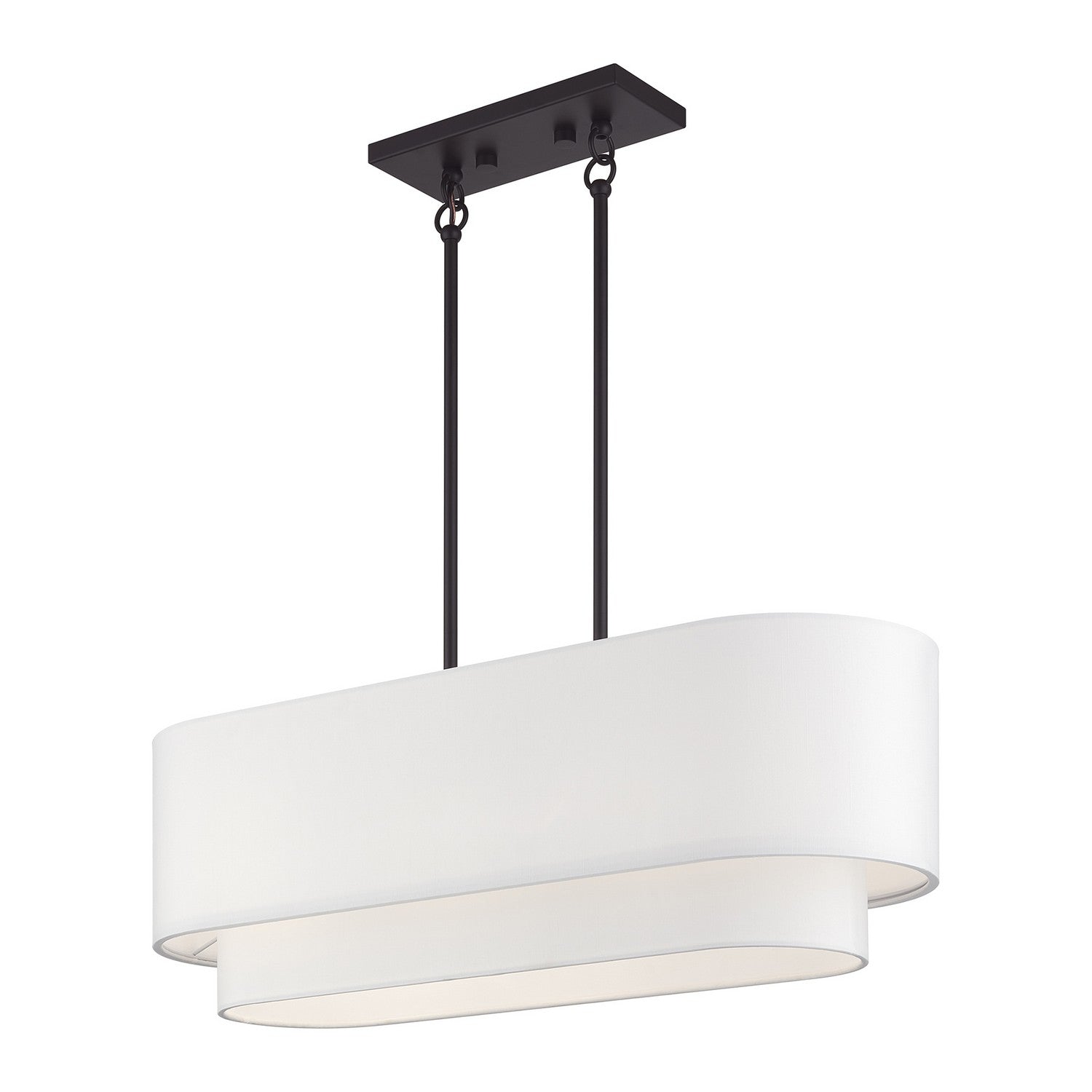 Livex Lighting - 41085-07 - Three Light Linear Chandelier - Manorwood - Bronze