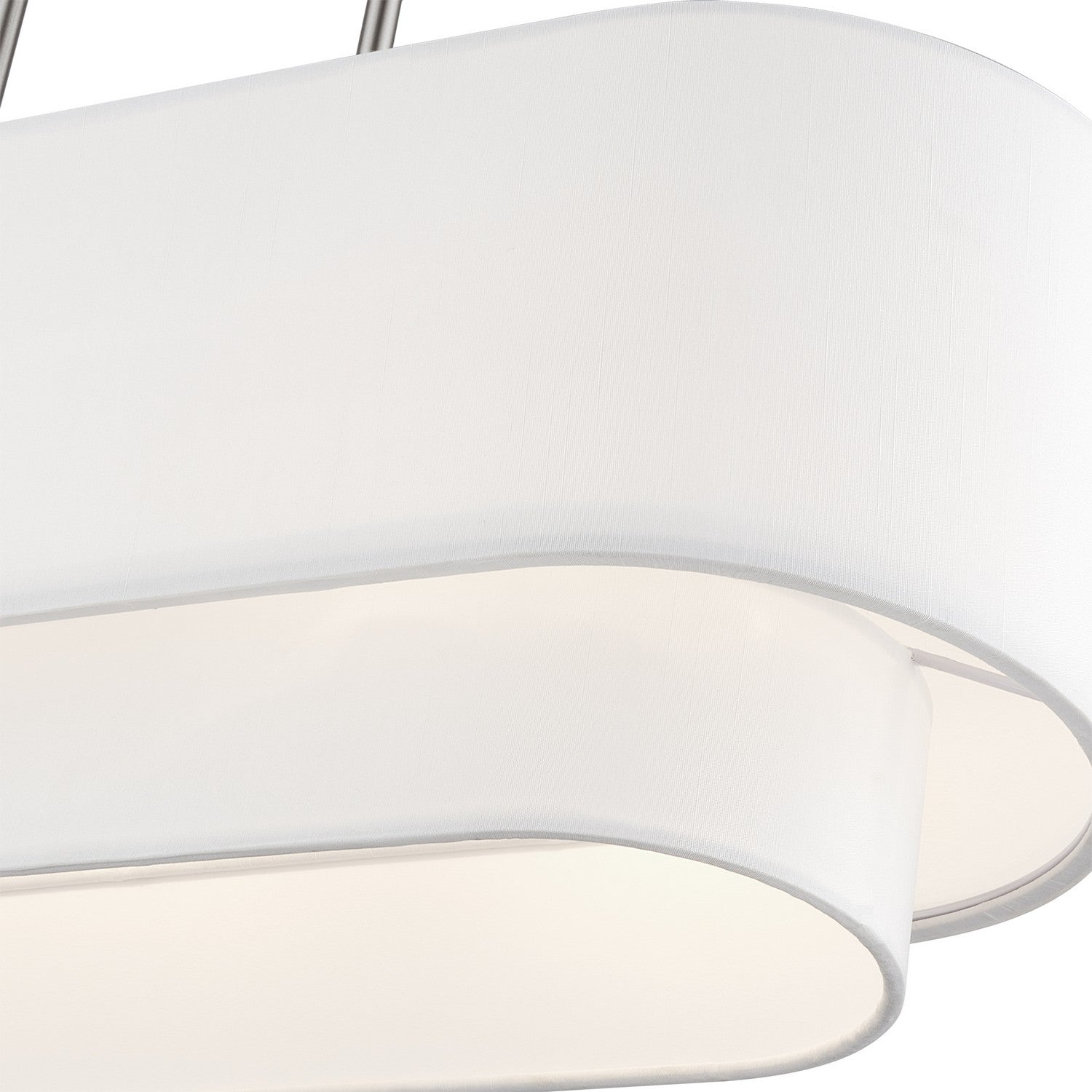 Livex Lighting - 41085-91 - Three Light Linear Chandelier - Manorwood - Brushed Nickel