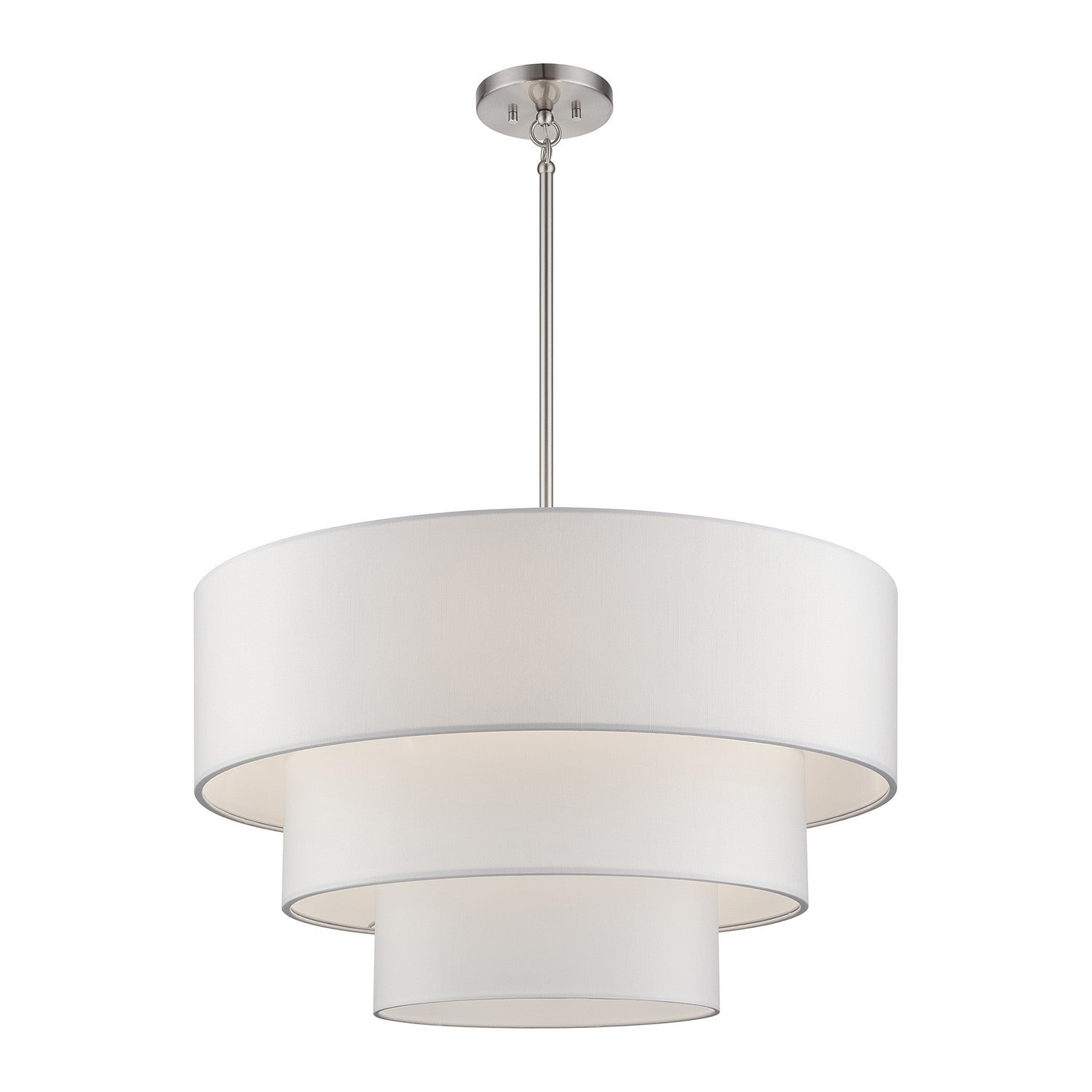 Livex Lighting - 41087-91 - Five Light Pendant Chandelier - Manorwood - Brushed Nickel