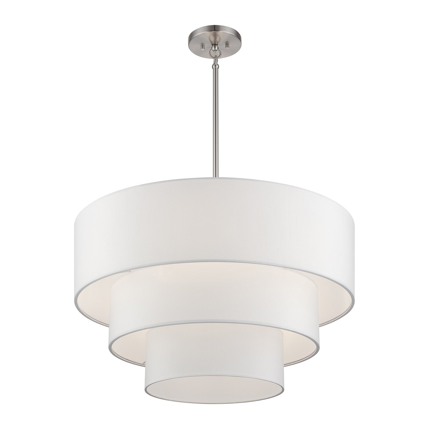 Livex Lighting - 41087-91 - Five Light Pendant Chandelier - Manorwood - Brushed Nickel