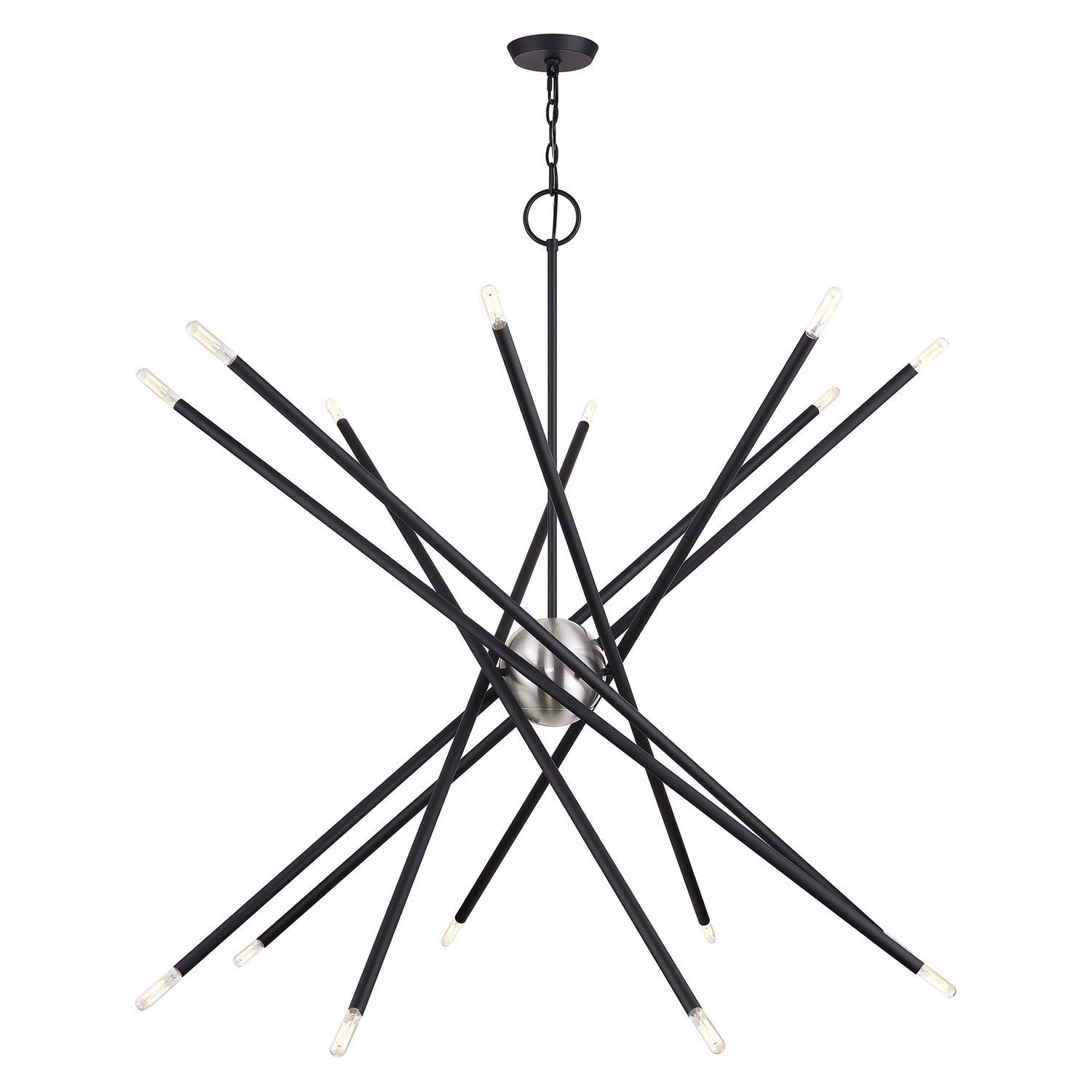 Livex Lighting - 46758-04 - 16 Light Foyer Chandelier - Soho - Black