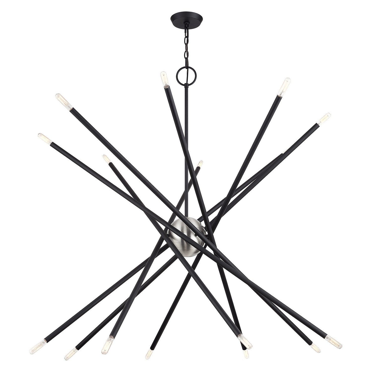 Livex Lighting - 46758-04 - 16 Light Foyer Chandelier - Soho - Black