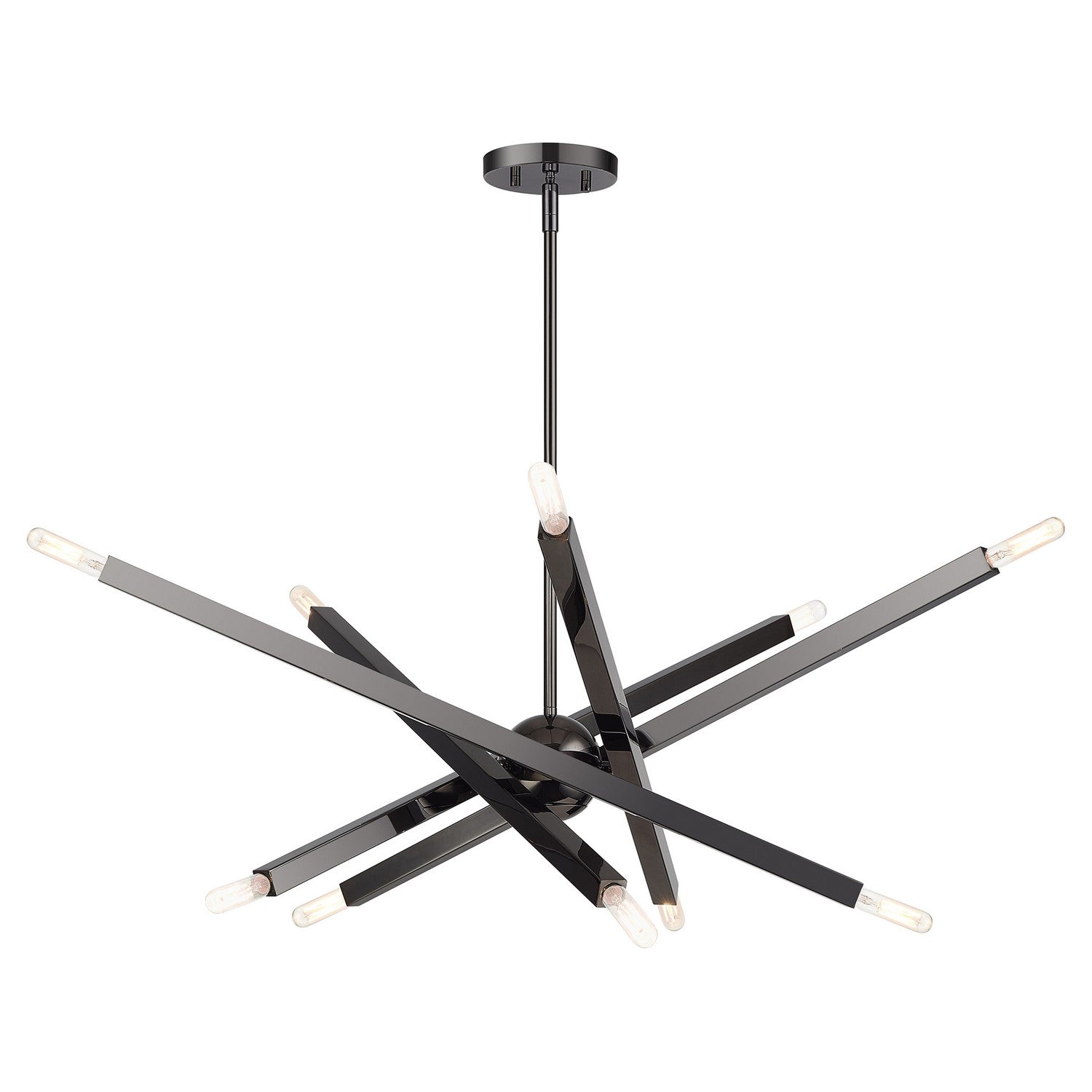 Livex Lighting - 46986-46 - Ten Light Chandelier - Monaco - Black Chrome