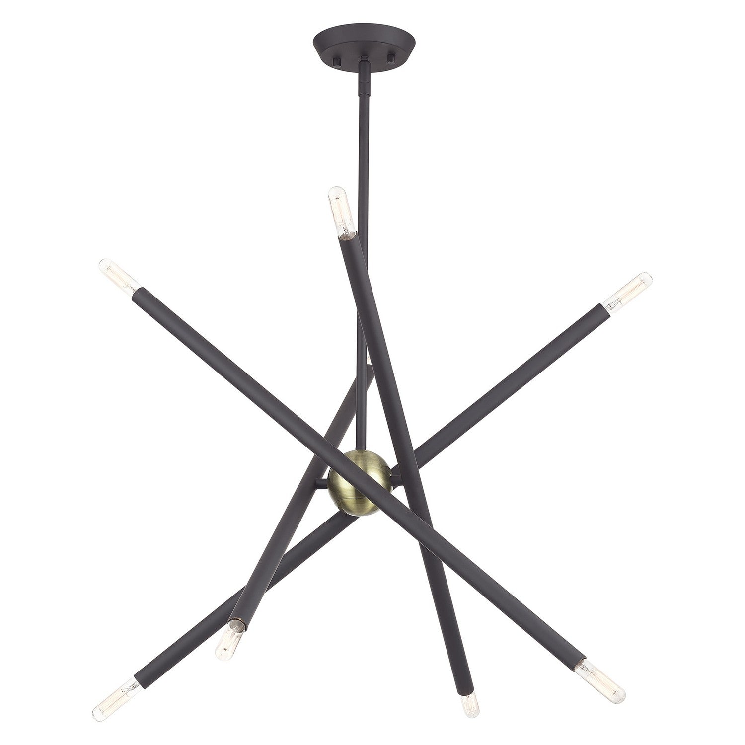 Livex Lighting - 47005-07 - Eight Light Chandelier - Soho - Bronze with Antique Brass