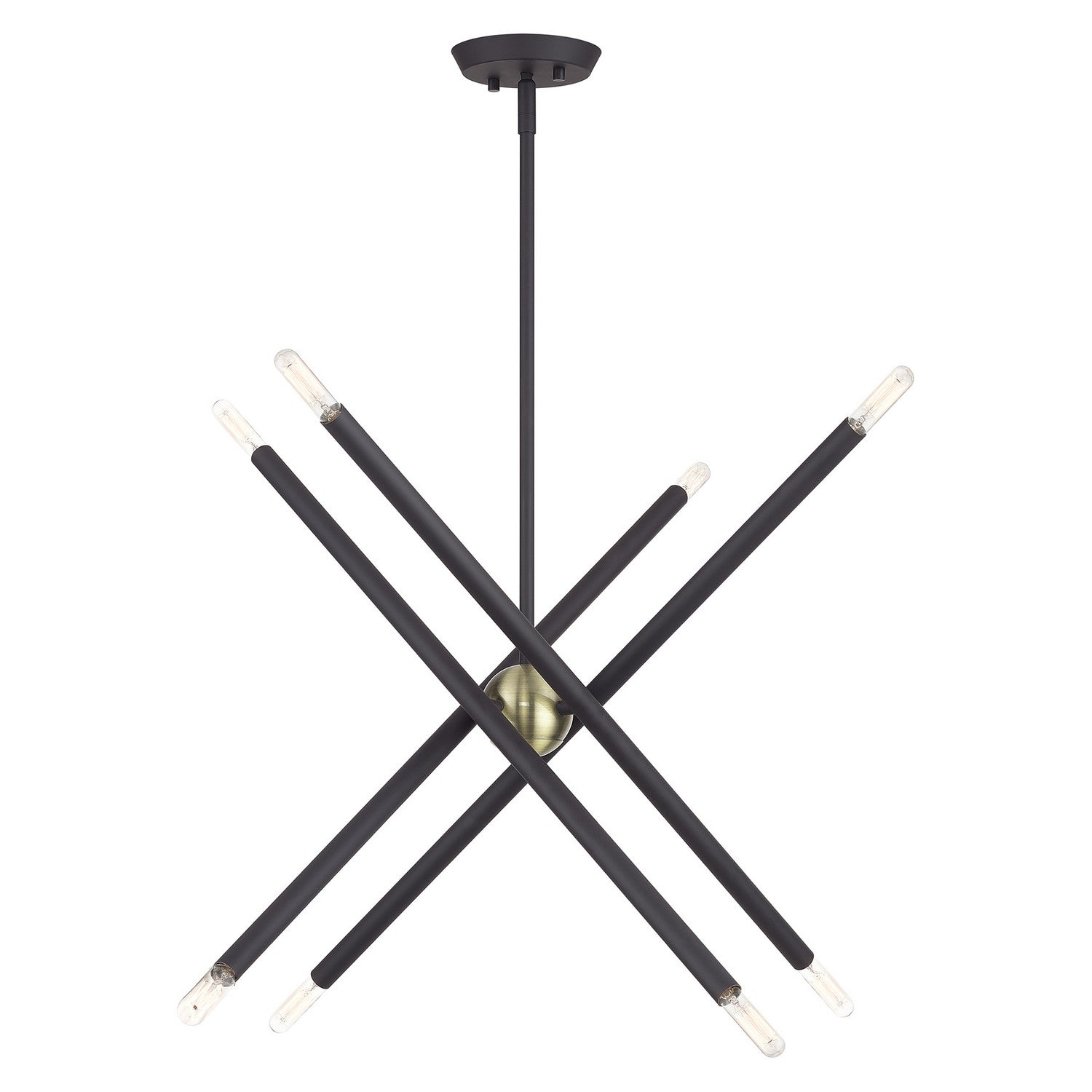 Livex Lighting - 47005-07 - Eight Light Chandelier - Soho - Bronze with Antique Brass