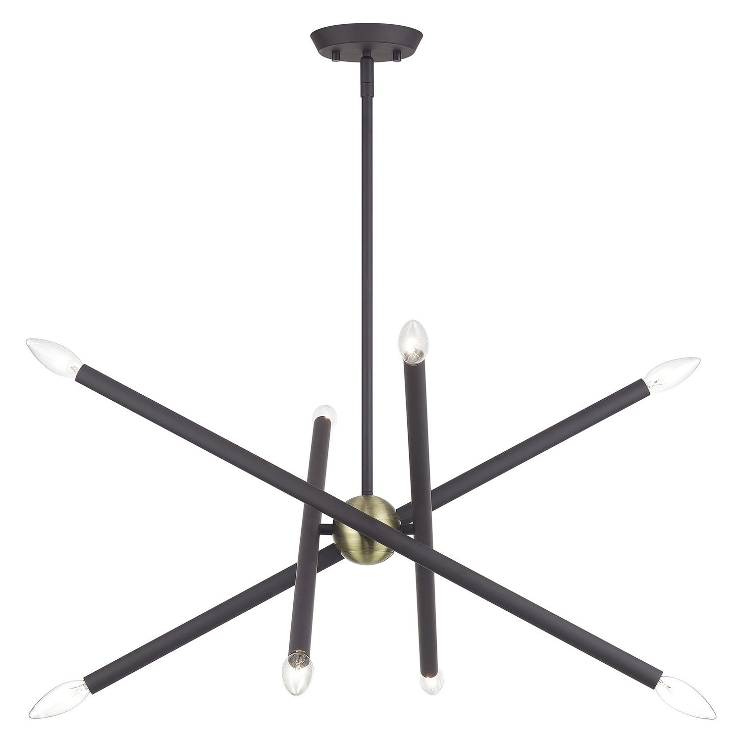 Livex Lighting - 47005-07 - Eight Light Chandelier - Soho - Bronze with Antique Brass