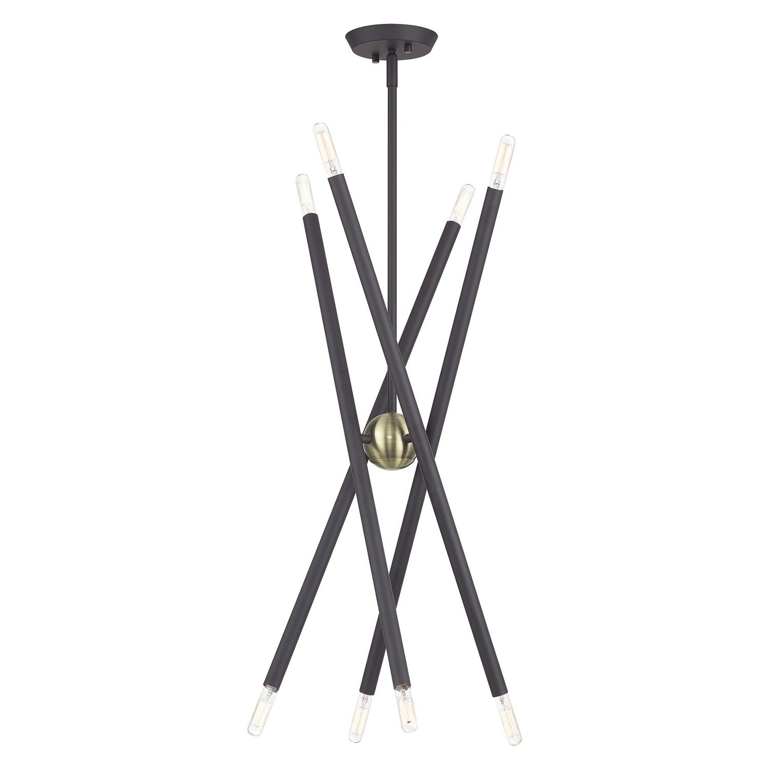 Livex Lighting - 47005-07 - Eight Light Chandelier - Soho - Bronze with Antique Brass