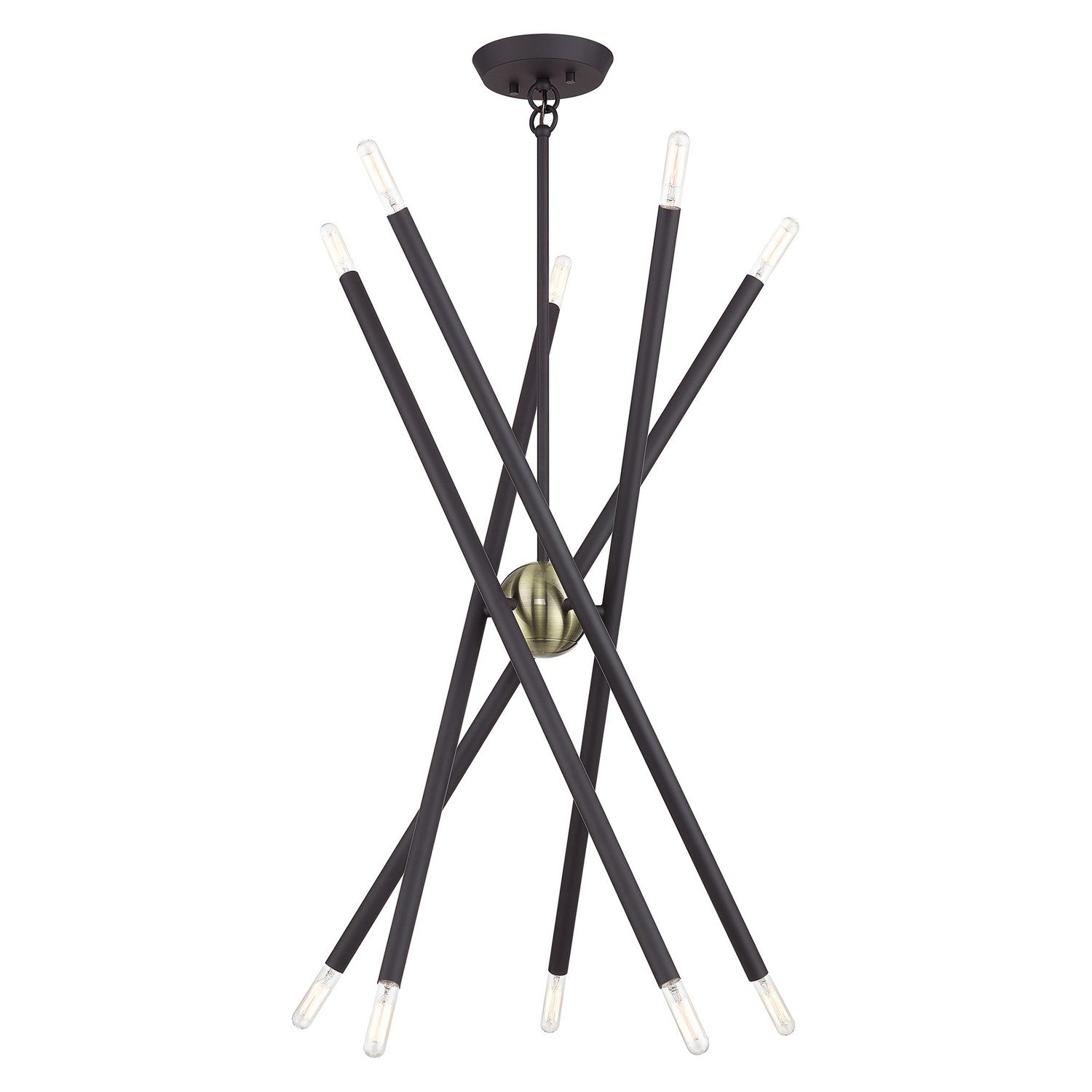 Livex Lighting - 47006-07 - Ten Light Chandelier - Soho - Bronze with Antique Brass