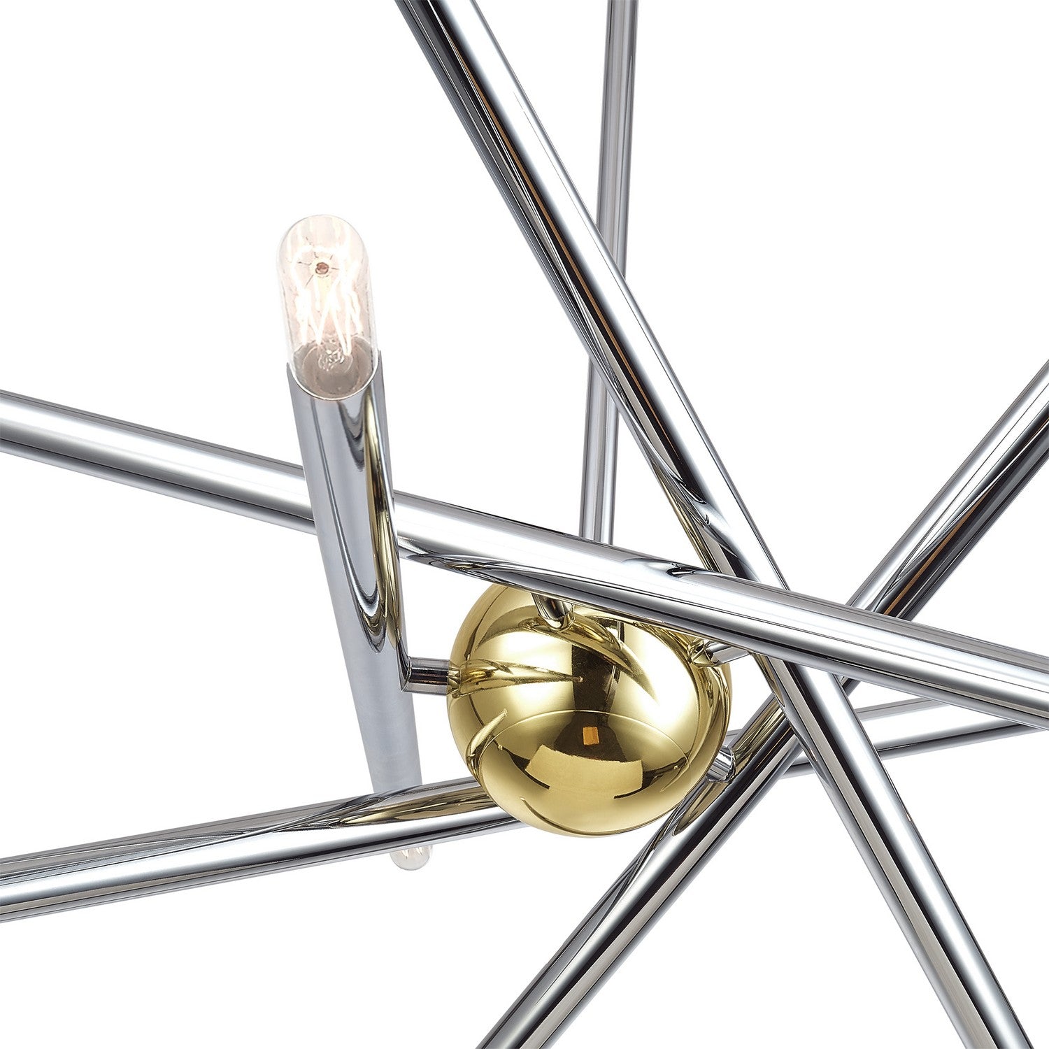 Livex Lighting - 47006-52 - Ten Light Chandelier - Soho - Polished Chrome with Polished Brass