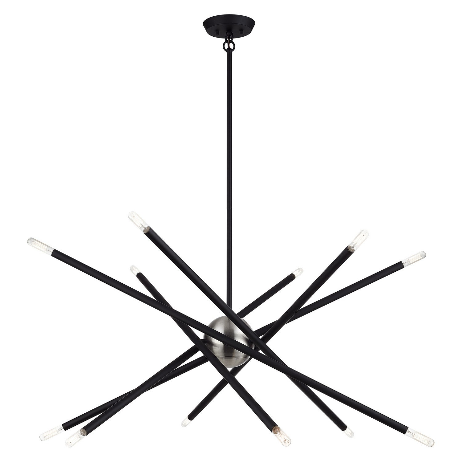 Livex Lighting - 47007-04 - 12 Light Chandelier - Soho - Black