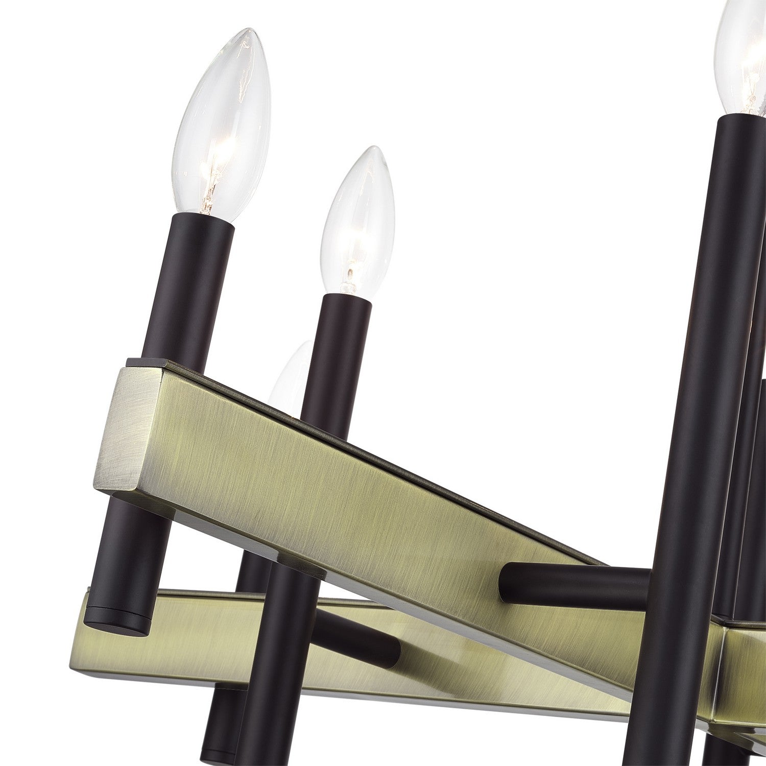 Livex Lighting - 49348-07 - Eight Light Chandelier - Denmark - Bronze with Antique Brass