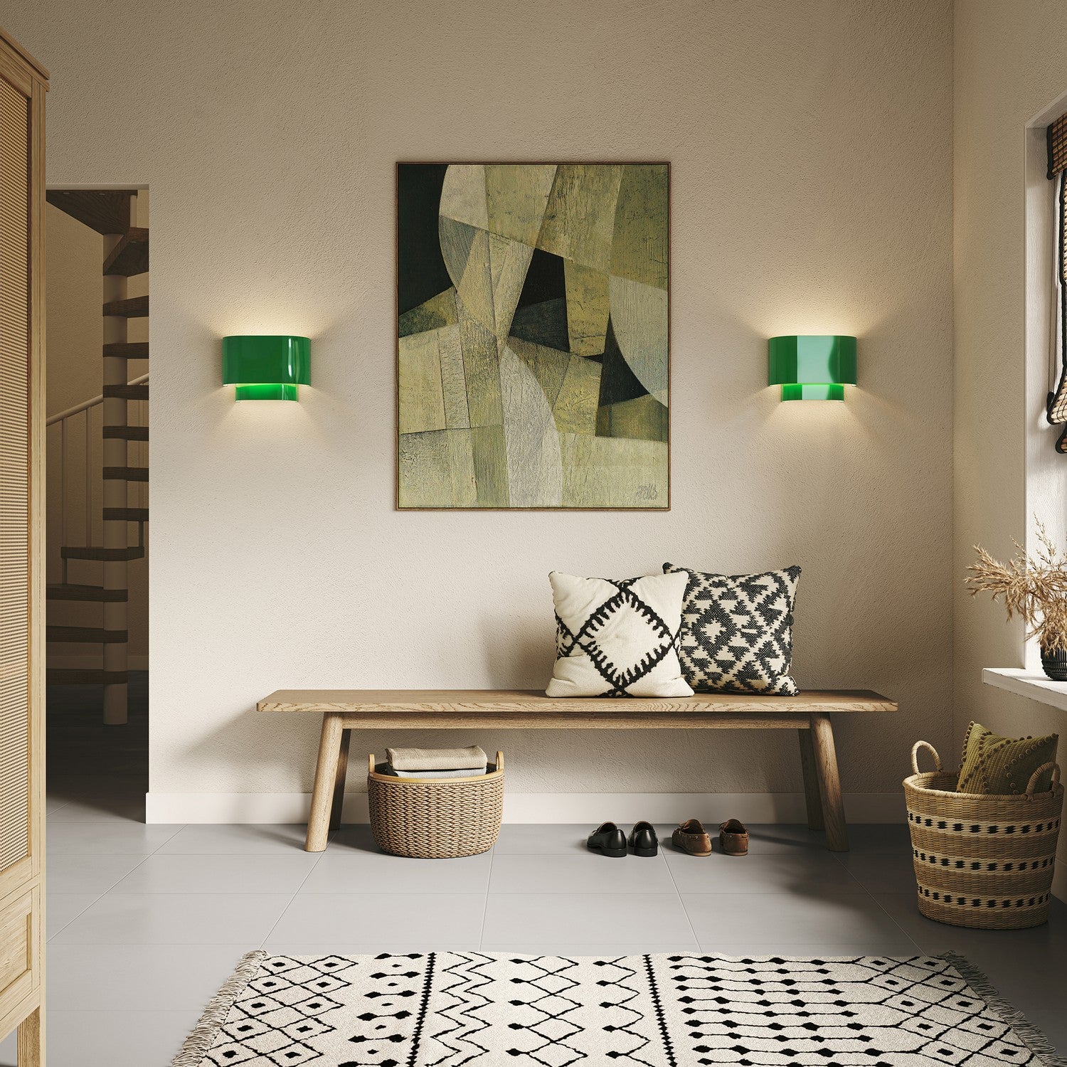 Livex Lighting - 50299-78 - One Light Wall Sconce - Springview - Shiny Apple Green