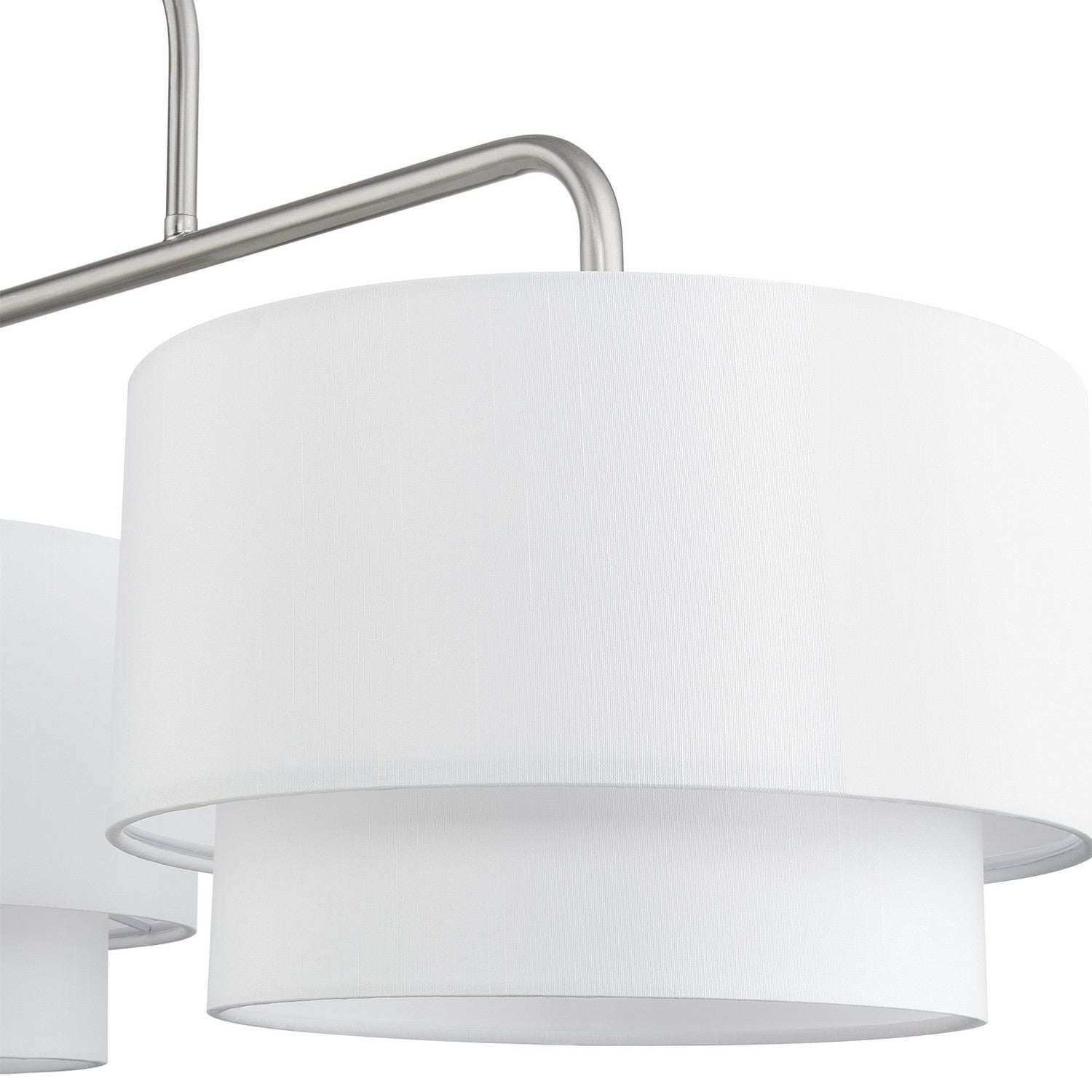 Livex Lighting - 50303-91 - Three Light Linear Chandelier - Manorwood - Brushed Nickel